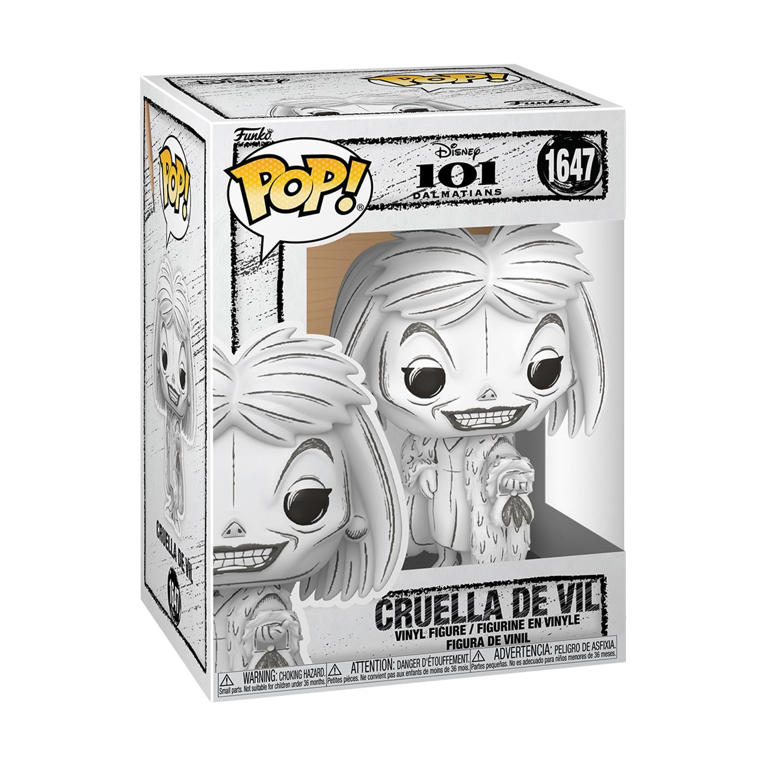 Funko Pop! Disney: 101 Dalmatians - Cruella De Vil (Sketched) #1647 Vinyl Figure