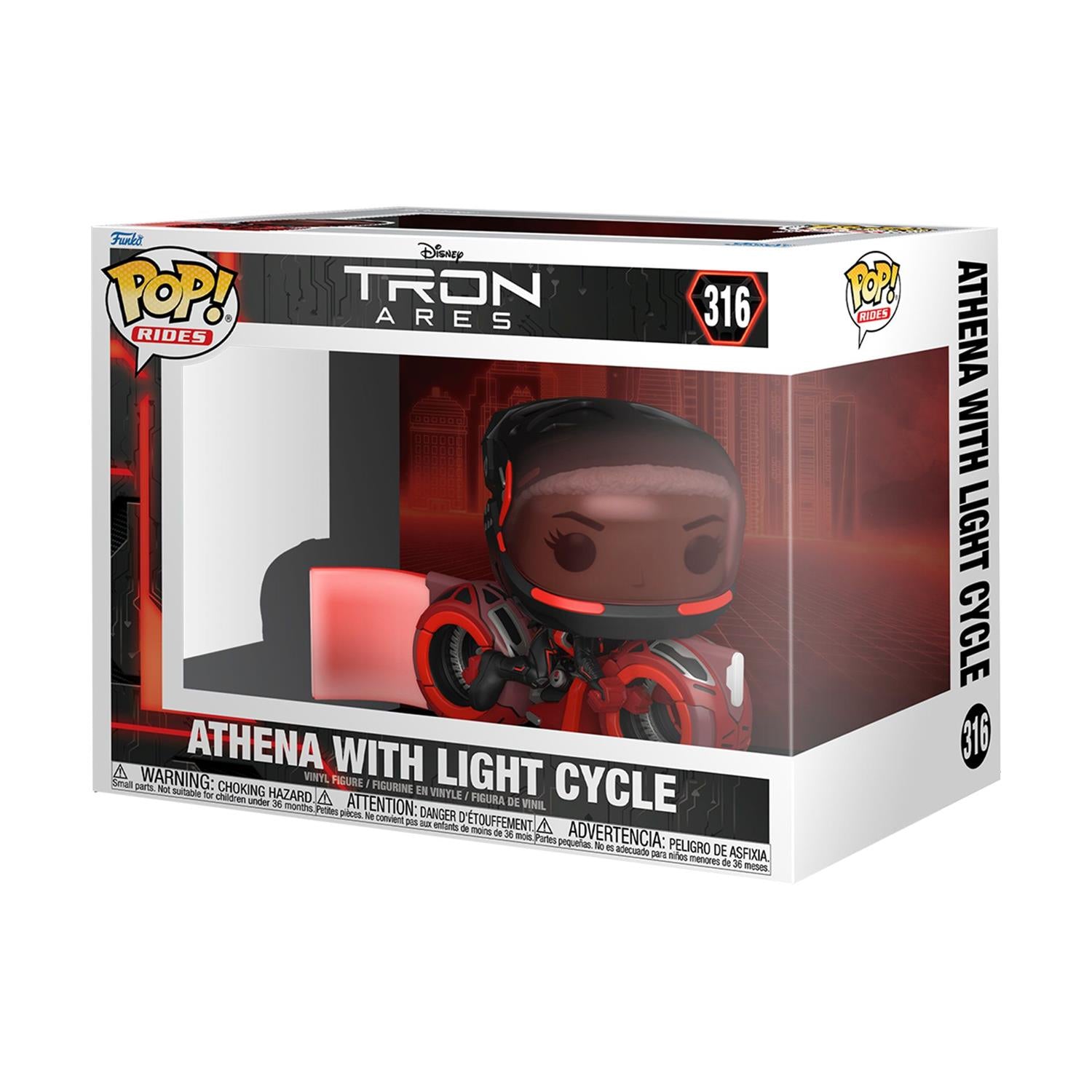 Funko Pop Rides Disney Tron Атина със Светлинен Цикъл - Sunday Habit