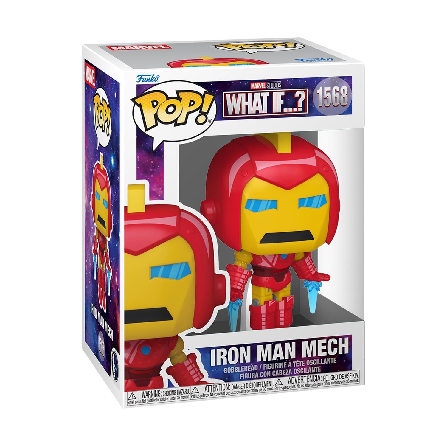 Funko Pop! Marvel: What If...? - Iron Man Mech #1568 Bobble-Head Vinyl Figure