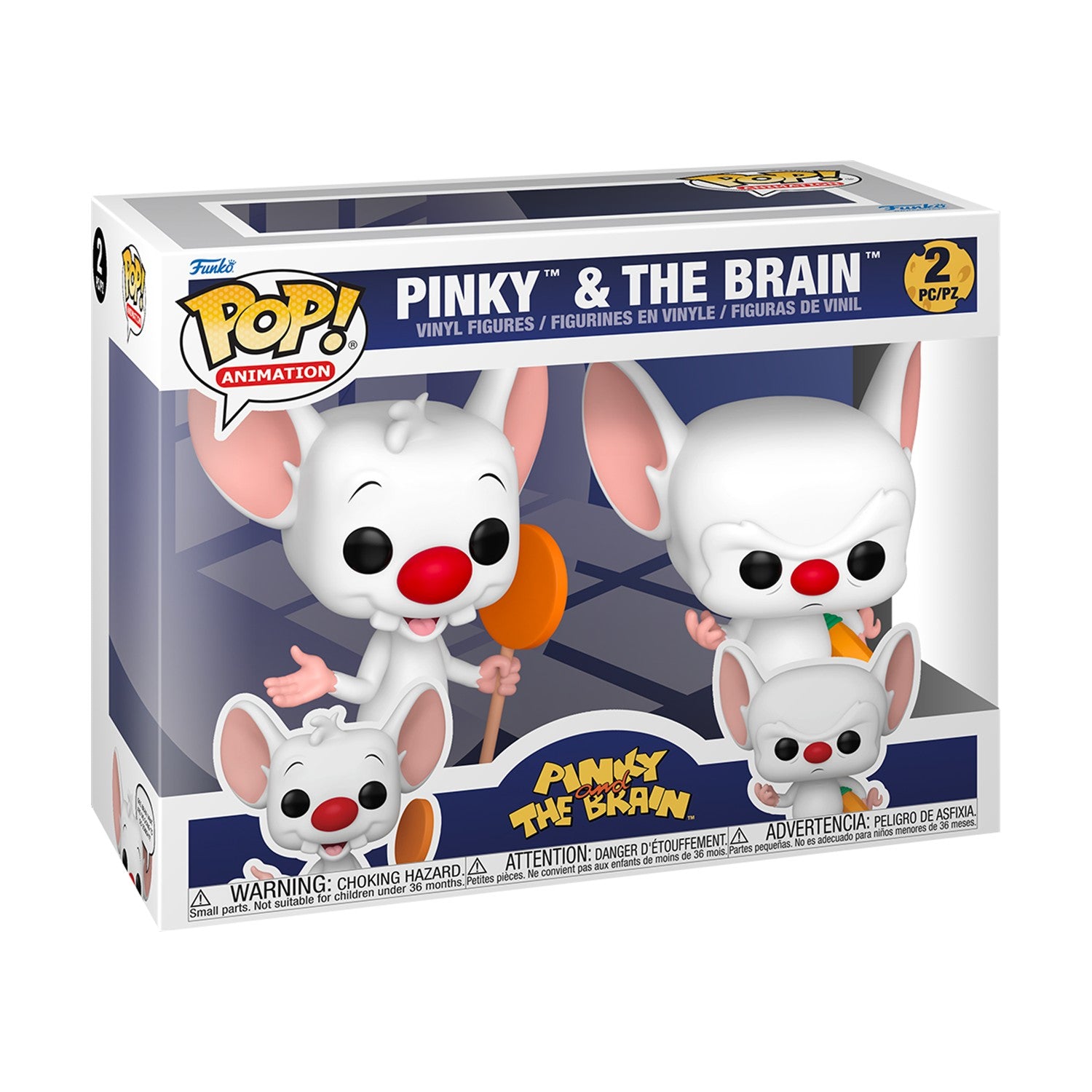 Funko Pop! 2-Pack Animation: Pinky & The Brain Vinyl Figures - Sunday Habit