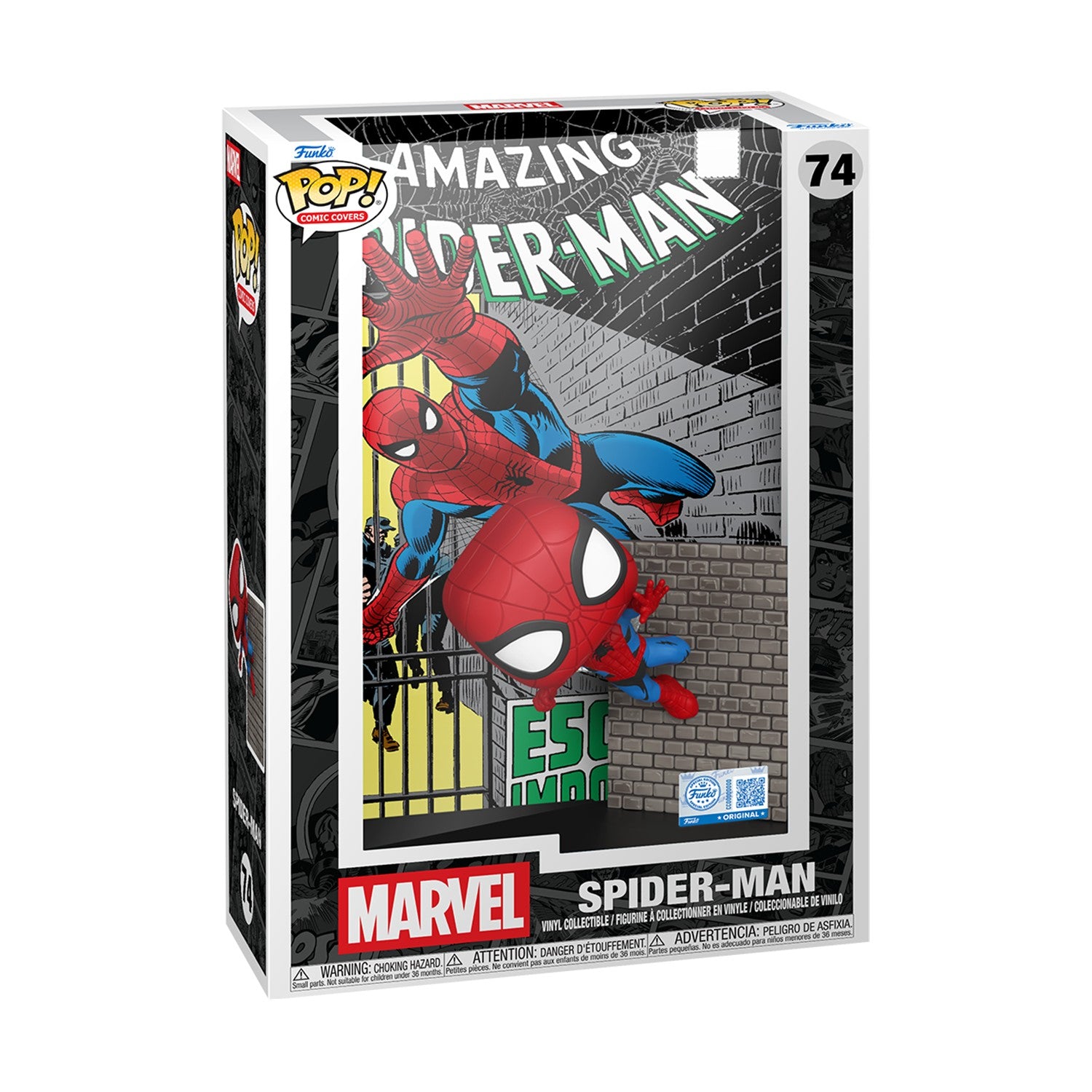 Funko Pop! Comic Covers Marvel: Amazing Spider-Man - Spider-Man ('65) (Special Edition) #74 Vinyl Figure