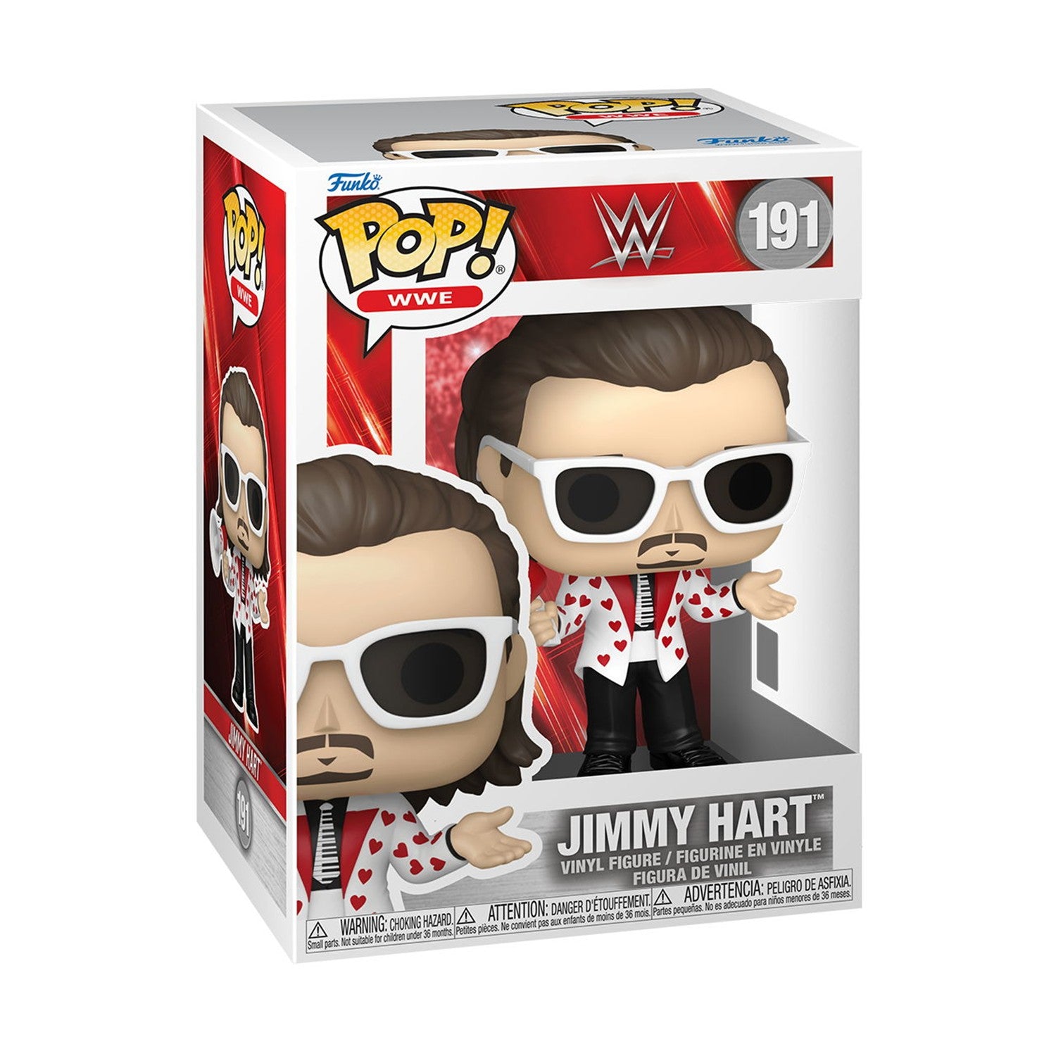 Funko Pop! WWE: World Wrestling Entertainment - Jimmy Hart #191 Vinyl Figure - Sunday Habit