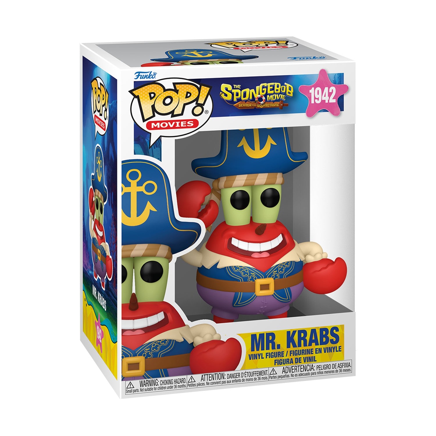 Funko  Pop! Movies: The SpongeBob Movie - Mr. Krabs (Pirate) #1942 Vinyl Figure