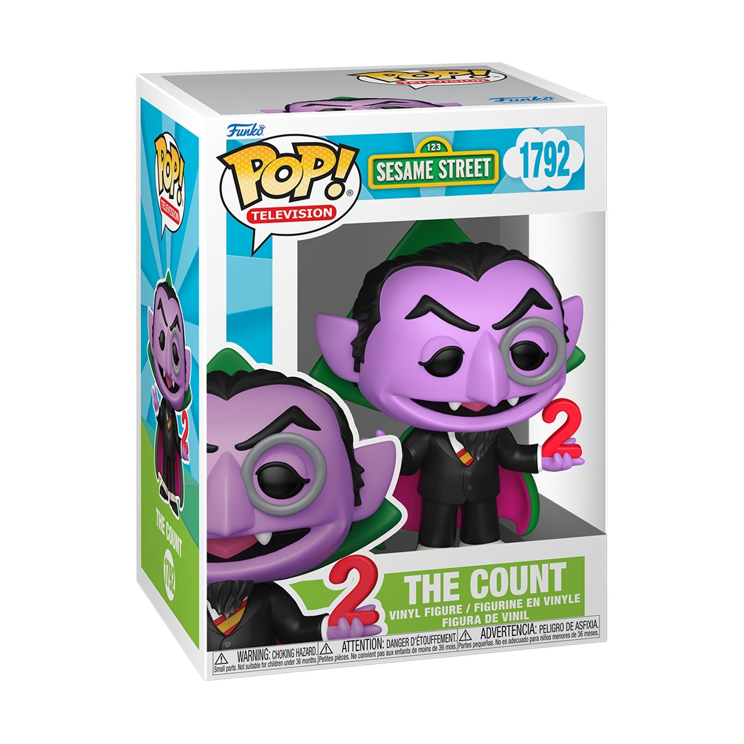 Funko Pop! Television: 123 Sesame Street - The Count #1792 Vinyl Figure