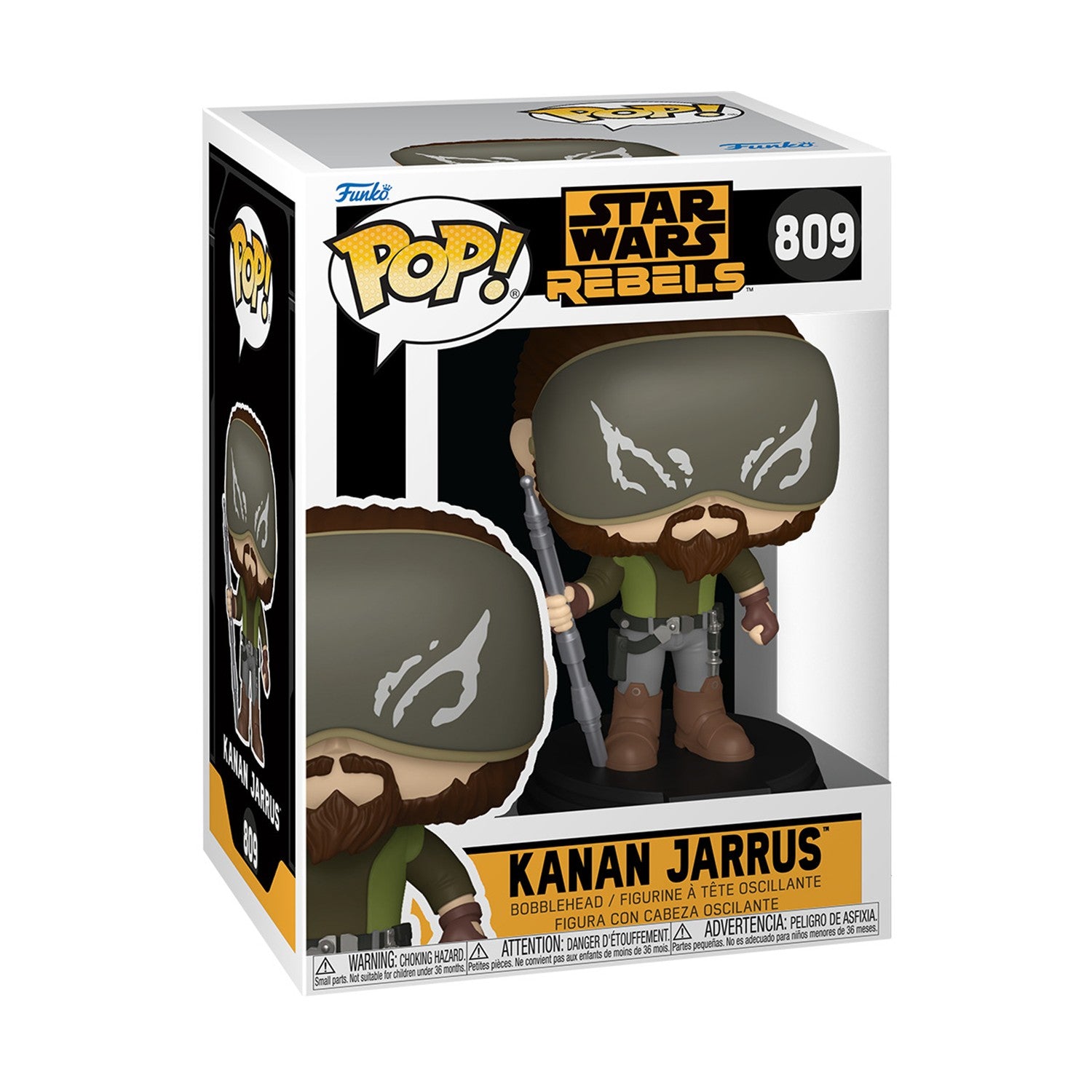 Funko Pop Disney Star Wars Rebels Kanan Jarrus Бобъл Хед Винил Фигура - Sunday Habit