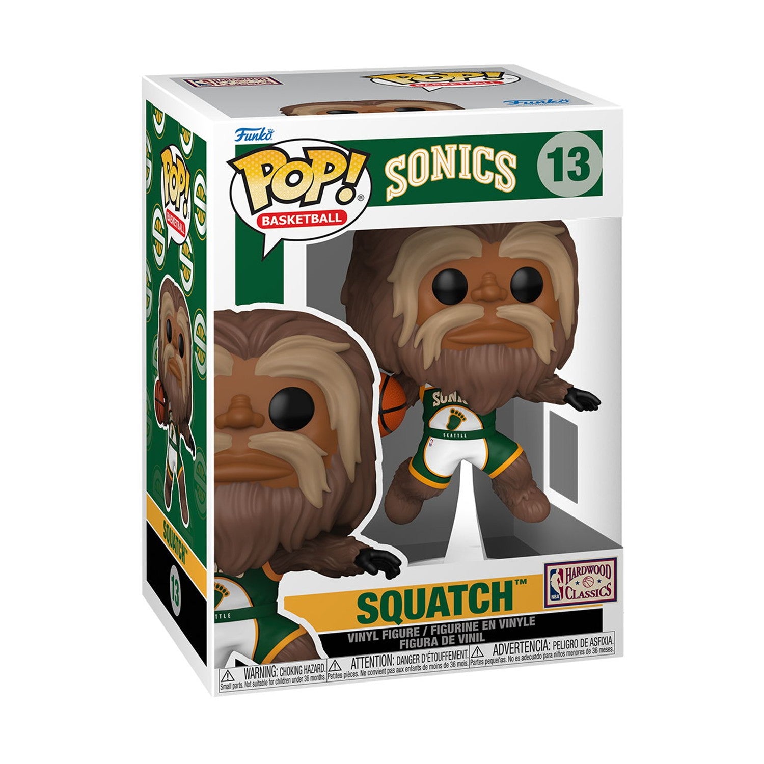 Funko Pop! Basketball Mascots: Sonics - Squatch #13 Vinyl Figure - Sunday Habit