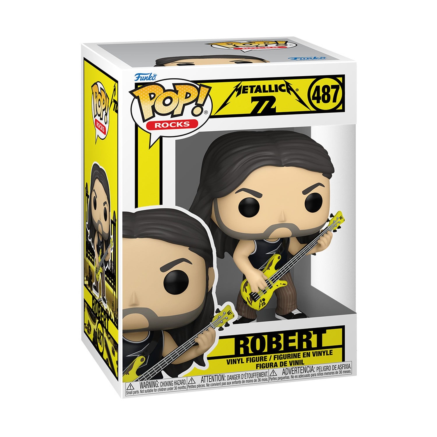 Funko Pop! Rocks: Metallica 72 - Robert #487 Vinyl Figure - Sunday Habit