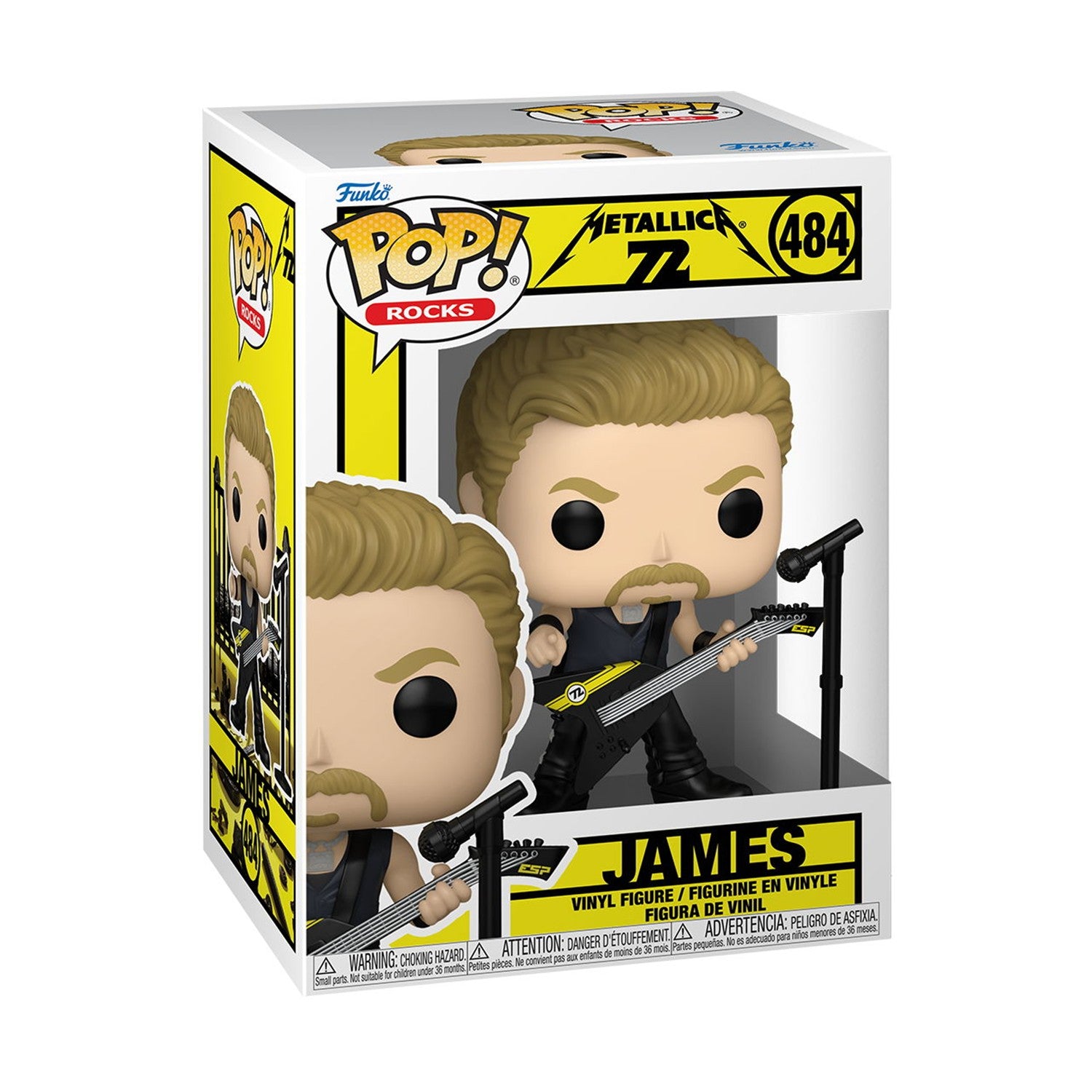 Funko Pop! Rocks: Metallica 72 - James #484 Vinyl Figure - Sunday Habit