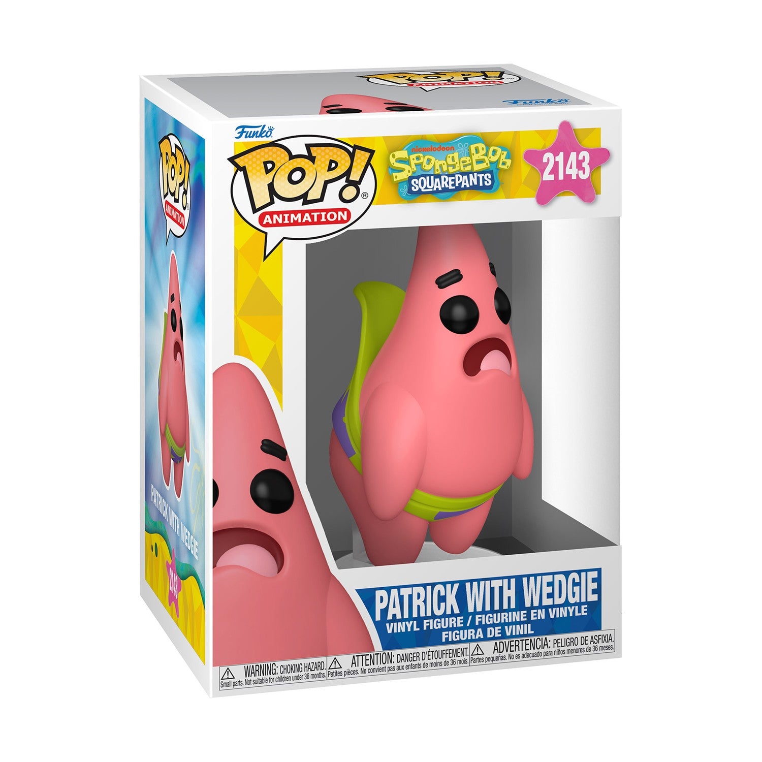 Funko Pop! Animation: SpongeBob Squarepants - Patrick with Wedgie #2143 Vinyl Figure - Sunday Habit