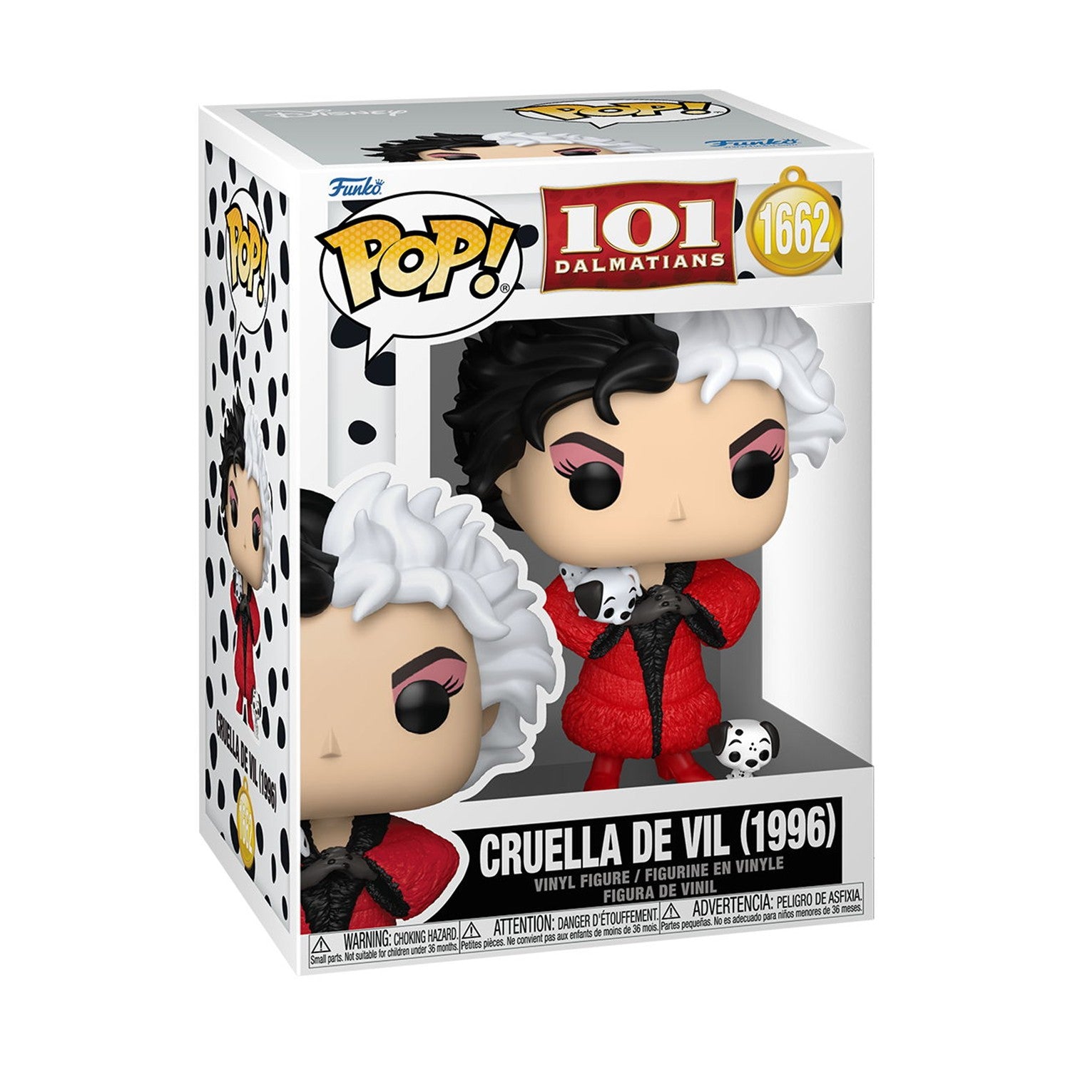 Funko Pop! Disney: 101 Dalmatians - Cruella De Vil (1996) #1662 Vinyl Figure - Sunday Habit