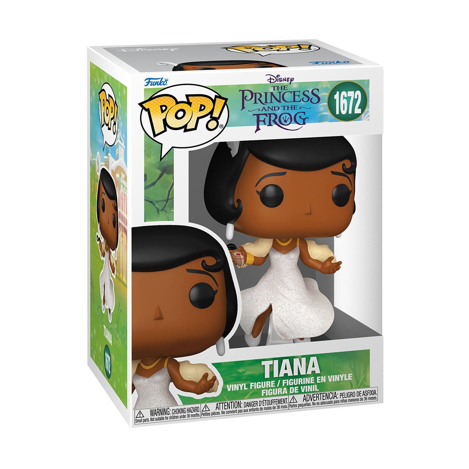 Funko Pop! Disney: The Princess and The Frog - Tiana (with Glitter) #1672 Vinyl Figure - Sunday Habit