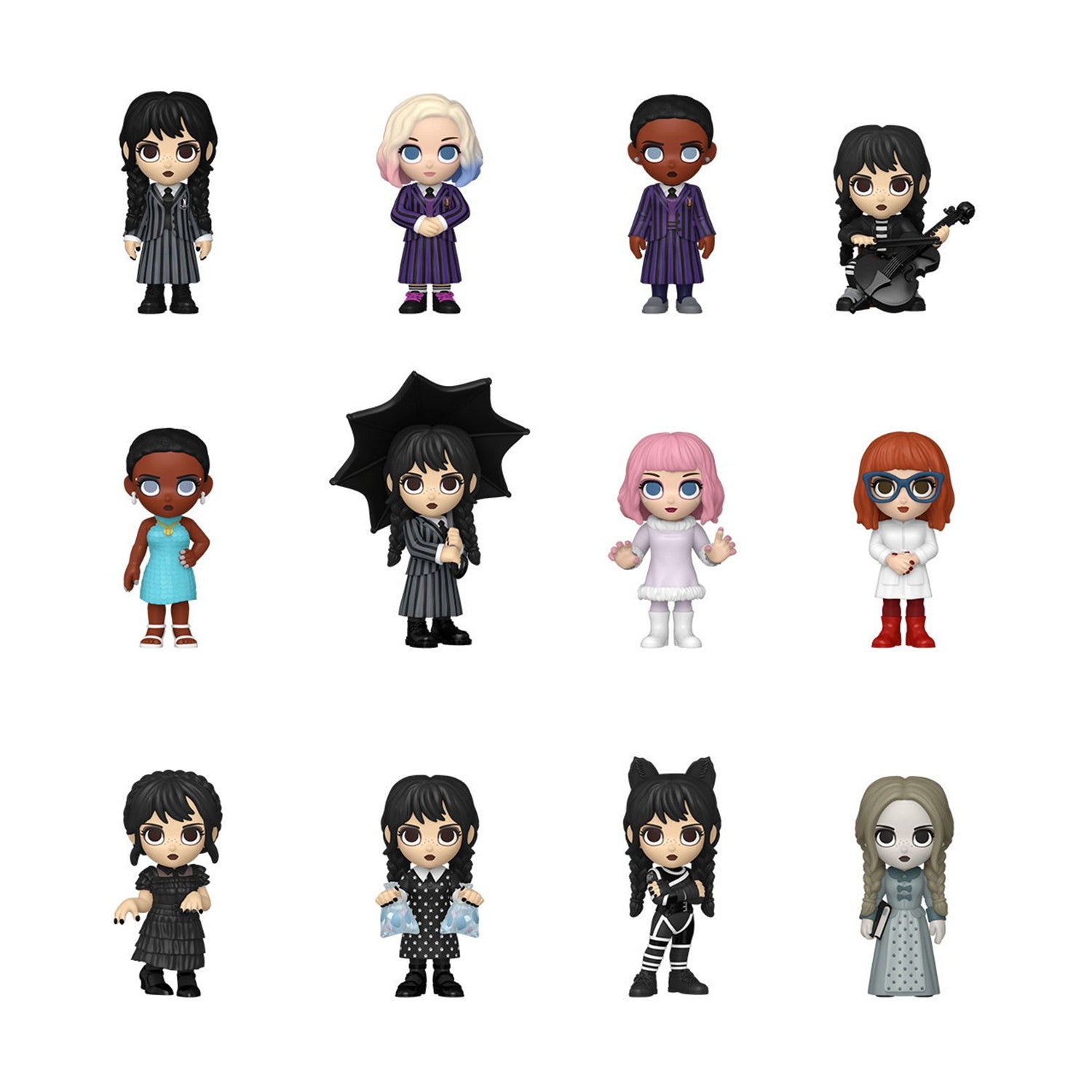 Funko Mystery Minis: Wednesday (Blind Box/Random) Vinyl Figures - Sunday Habit
