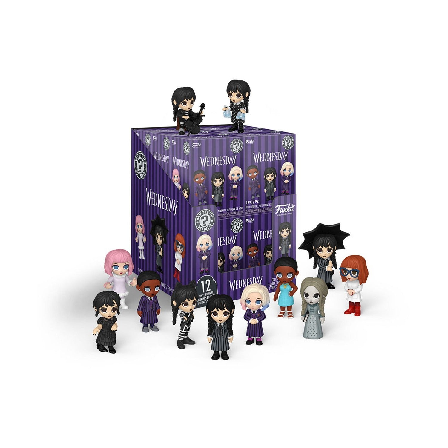 Funko Mystery Minis: Wednesday (Blind Box/Random) Vinyl Figures - Sunday Habit