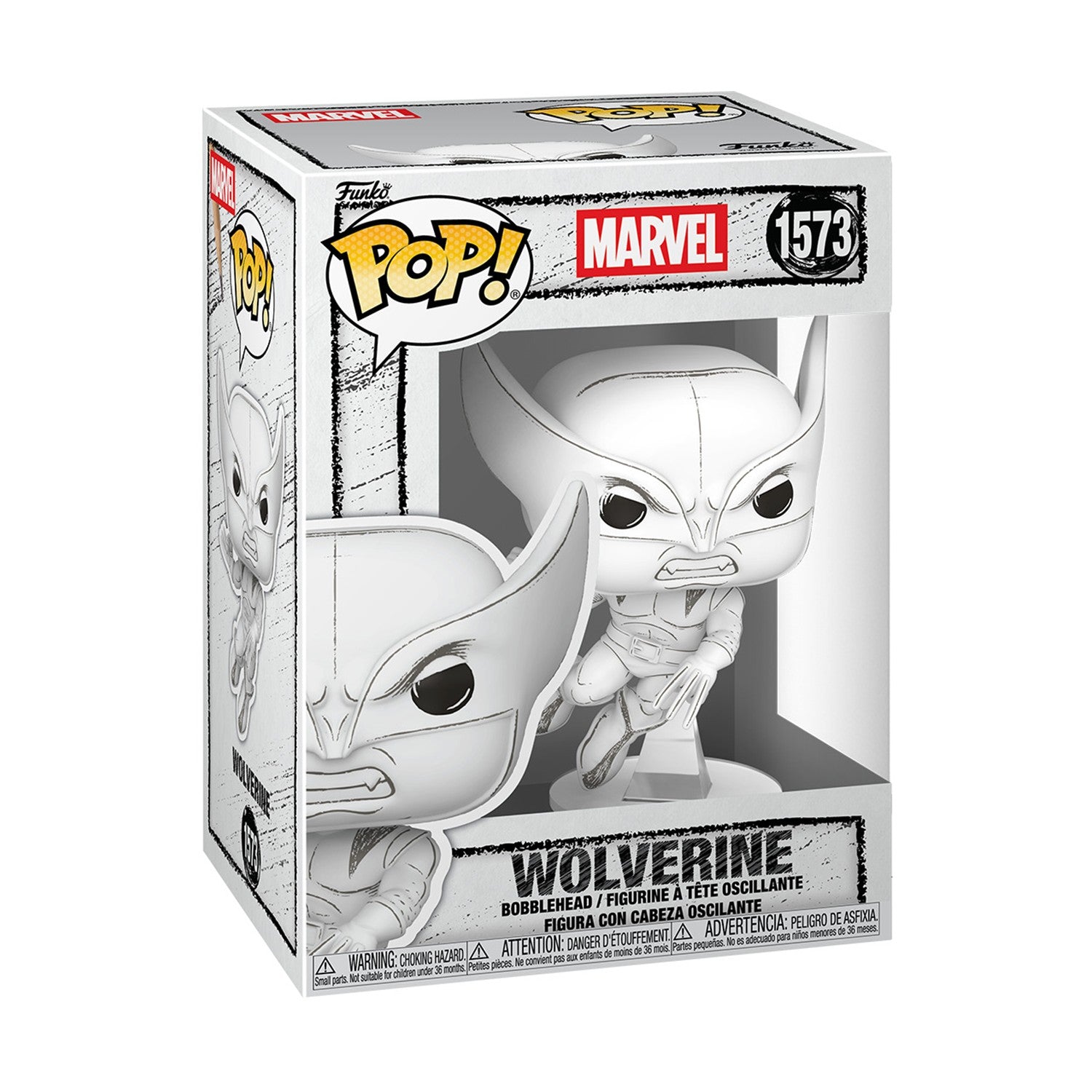 Funko Pop! Marvel: Wolverine - Wolverine (Sketched) #1573 Bobble-Head Vinyl Figure - Sunday Habit