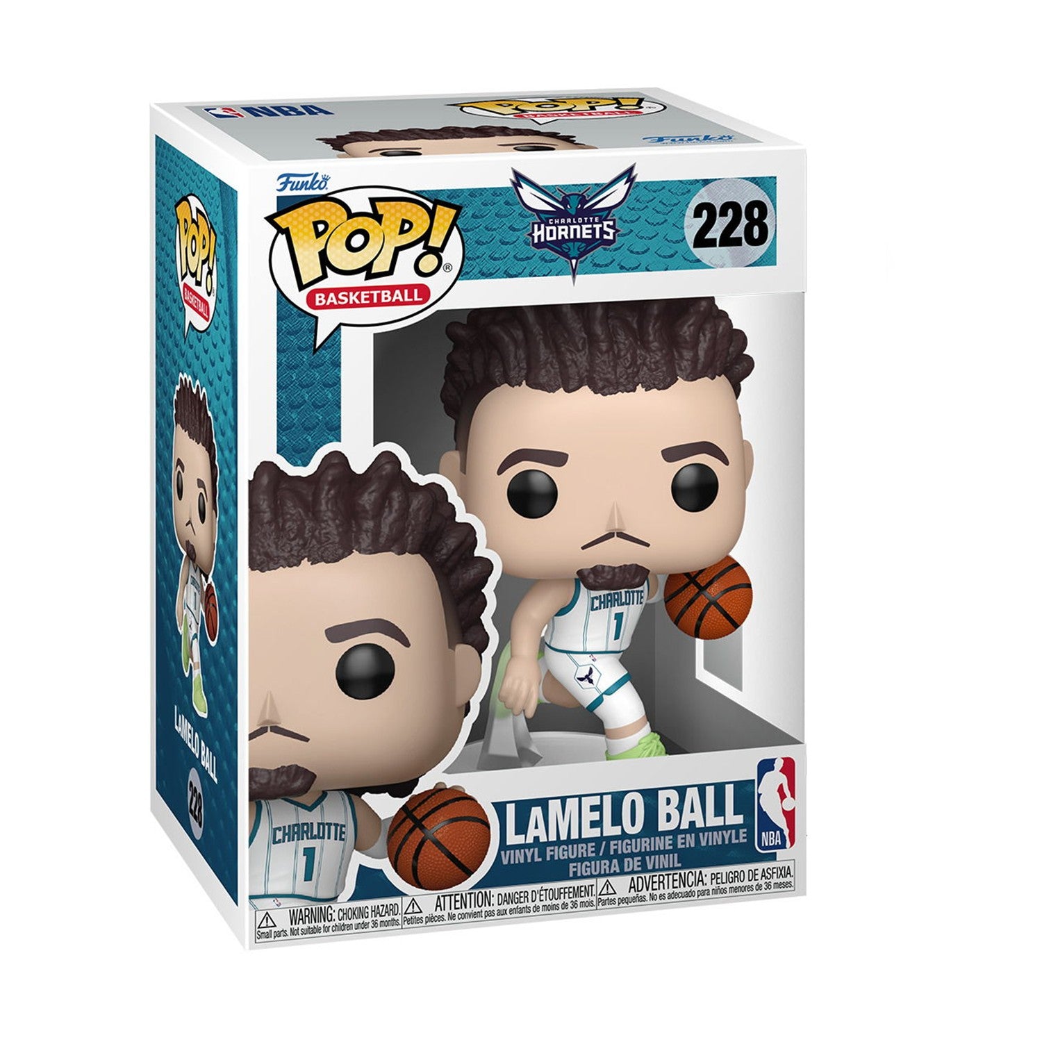 Funko Pop! Basketball: Charlotte Hornets - Lamelo Ball (Association Edition Jersey) #228 Vinyl Figure - Sunday Habit