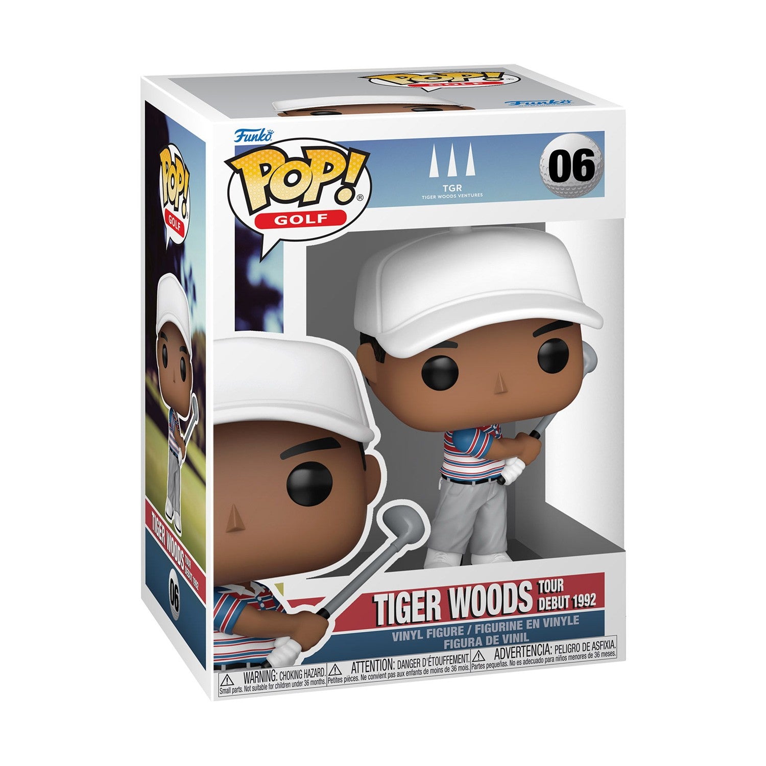 Funko Pop! Golf: Tiger Woods - Tiger Woods Tour Debut 1992 #06 Vinyl Figure - Sunday Habit