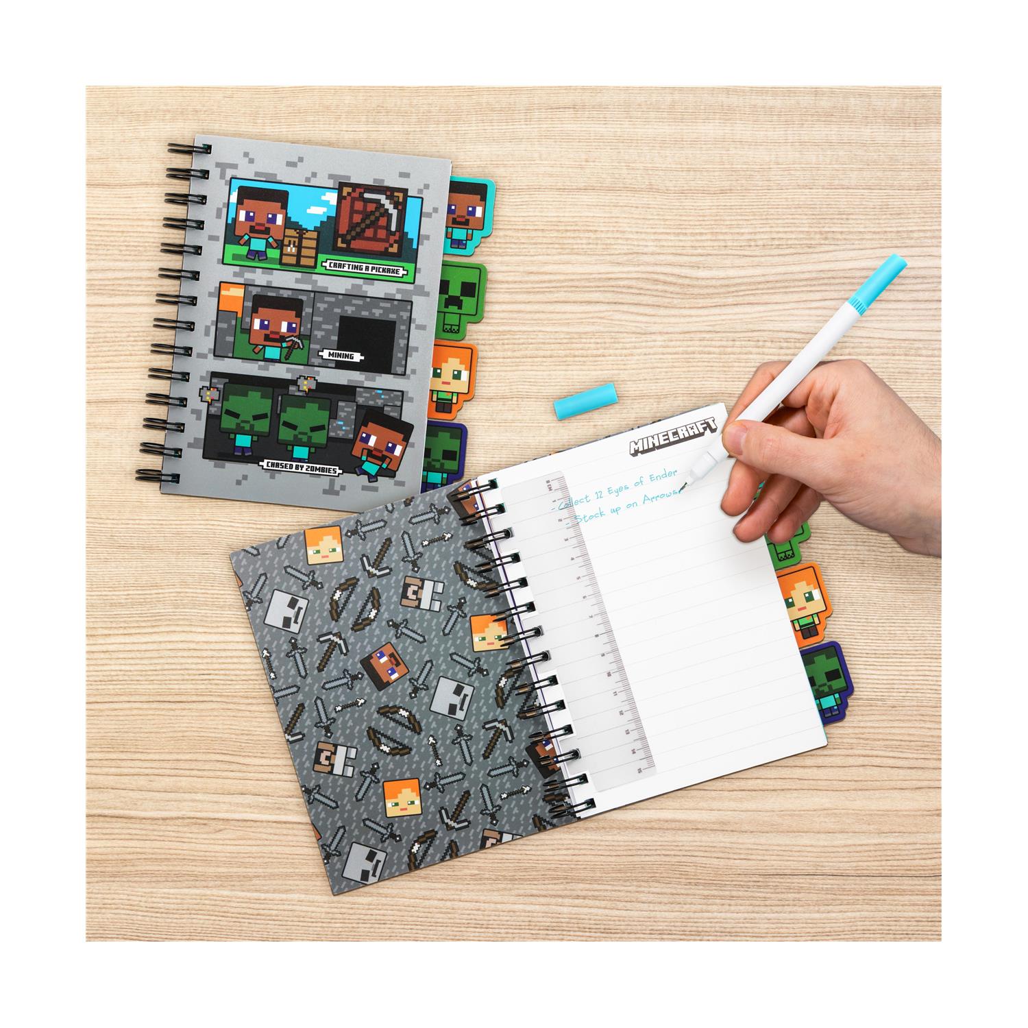 Paladone: Minecraft Notebook With Dividers (PP14968MCF) - Sunday Habit