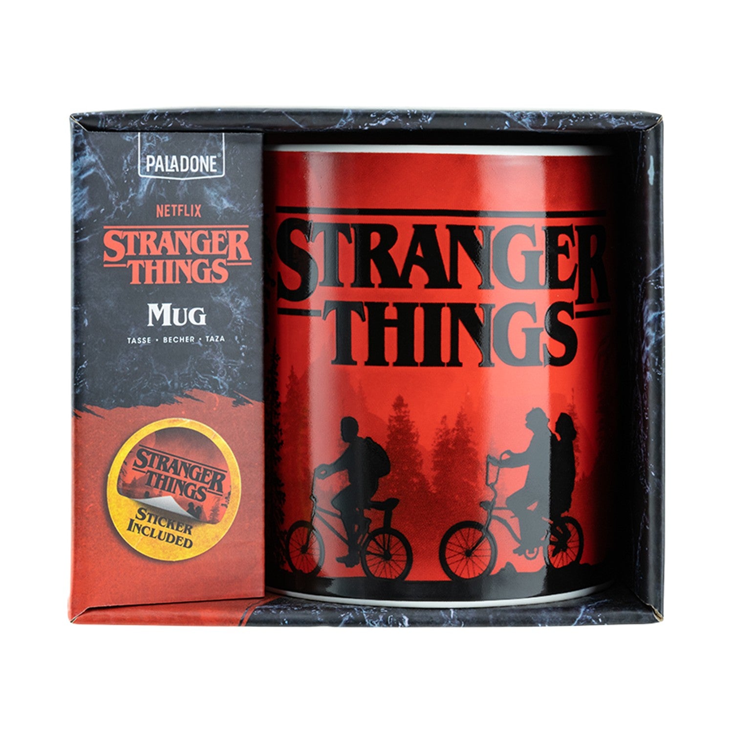 Paladone: Stranger Things - XL Mug (550ml) and Sticker (PP10364STV2) - Sunday Habit