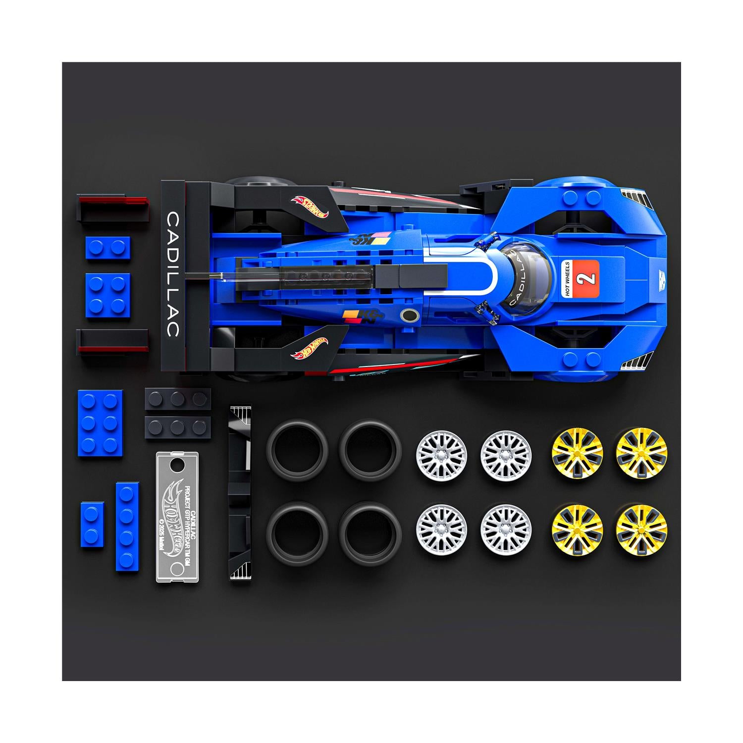 Mattel Hot Wheels: Speed Series Brick Shop - Cadillac Project GTP Hypercar Vehicle (JFR89) - Sunday Habit