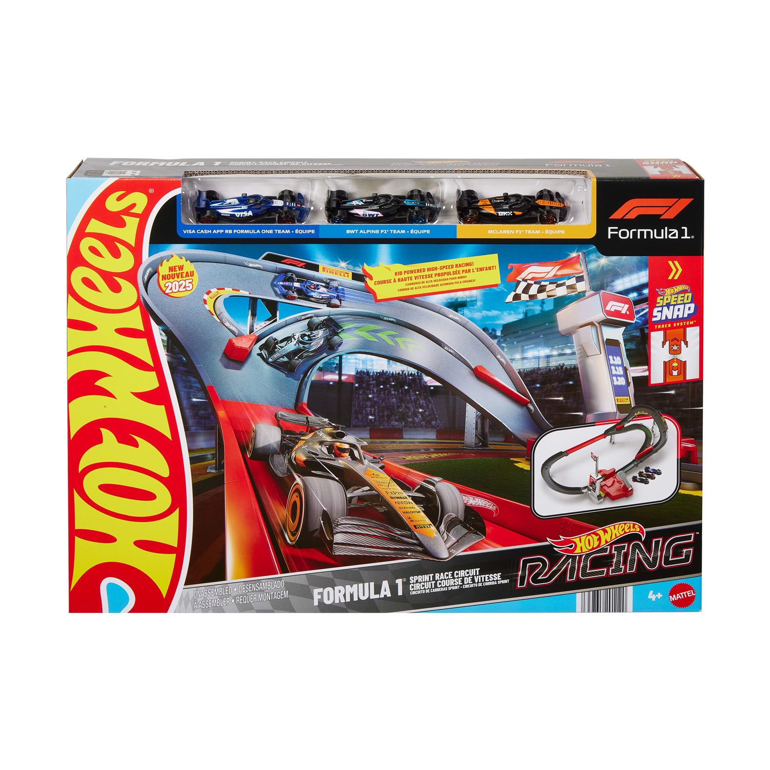 Mattel Hot Wheels: Racing (F1) -Racing Formula 1 Sprint Race Circuit (JDY15)