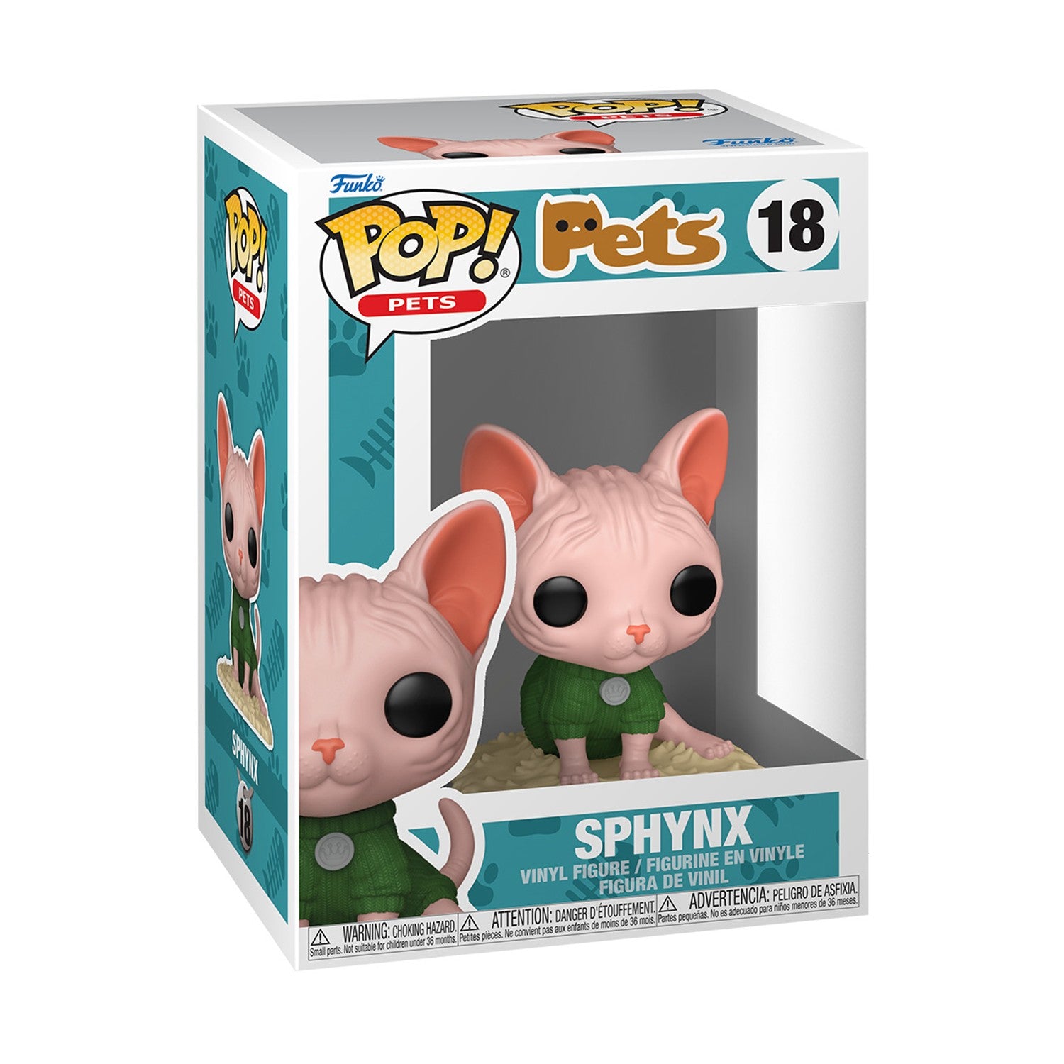 Funko Pop! Pets: Pets - Sphynx Cat #18Vinyl Figure - Sunday Habit