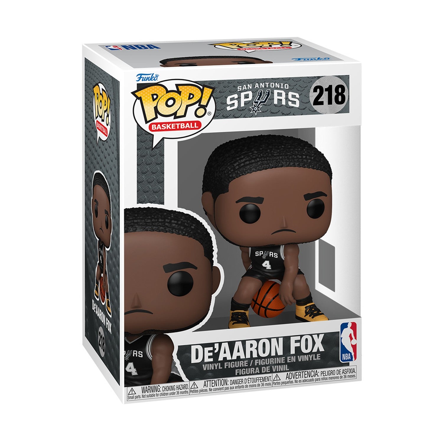Funko Pop! Basketball: San Antonio Spurs - De'Aaron Fox #218 Vinyl Figure - Sunday Habit