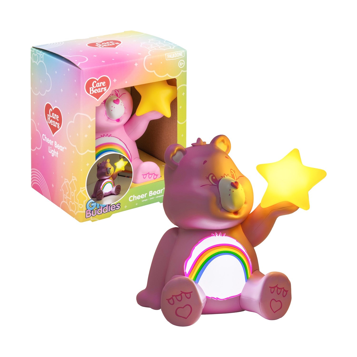 Paladone GloBuddies: Care Bears - Cheer Bear (PP14477CB) - Sunday Habit