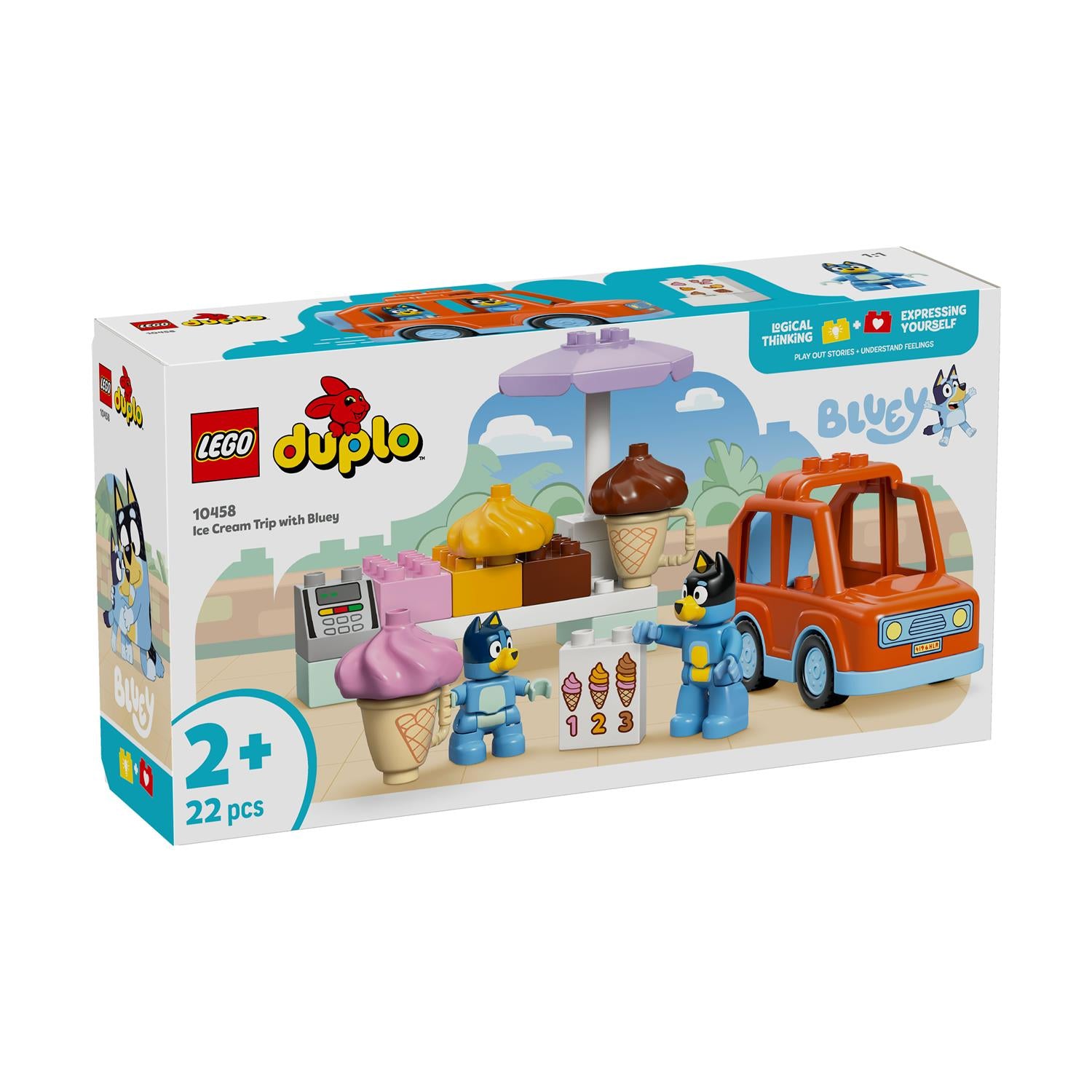 LEGO® DUPLO® Bluey: Ice Cream Trip with Bluey (10458) - Sunday Habit