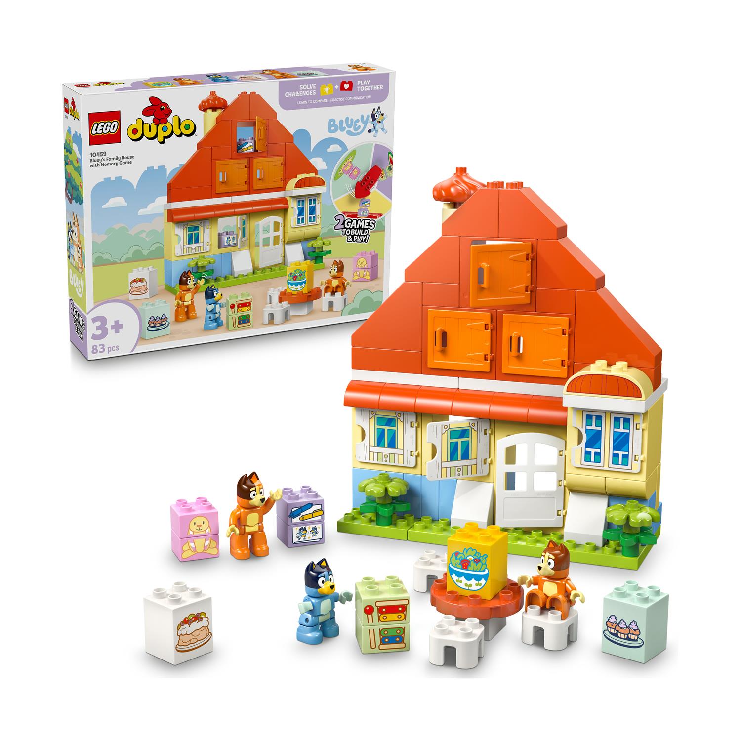 LEGO® DUPLO® Bluey: Bluey’s Family House with Memory Game (10459) - Sunday Habit