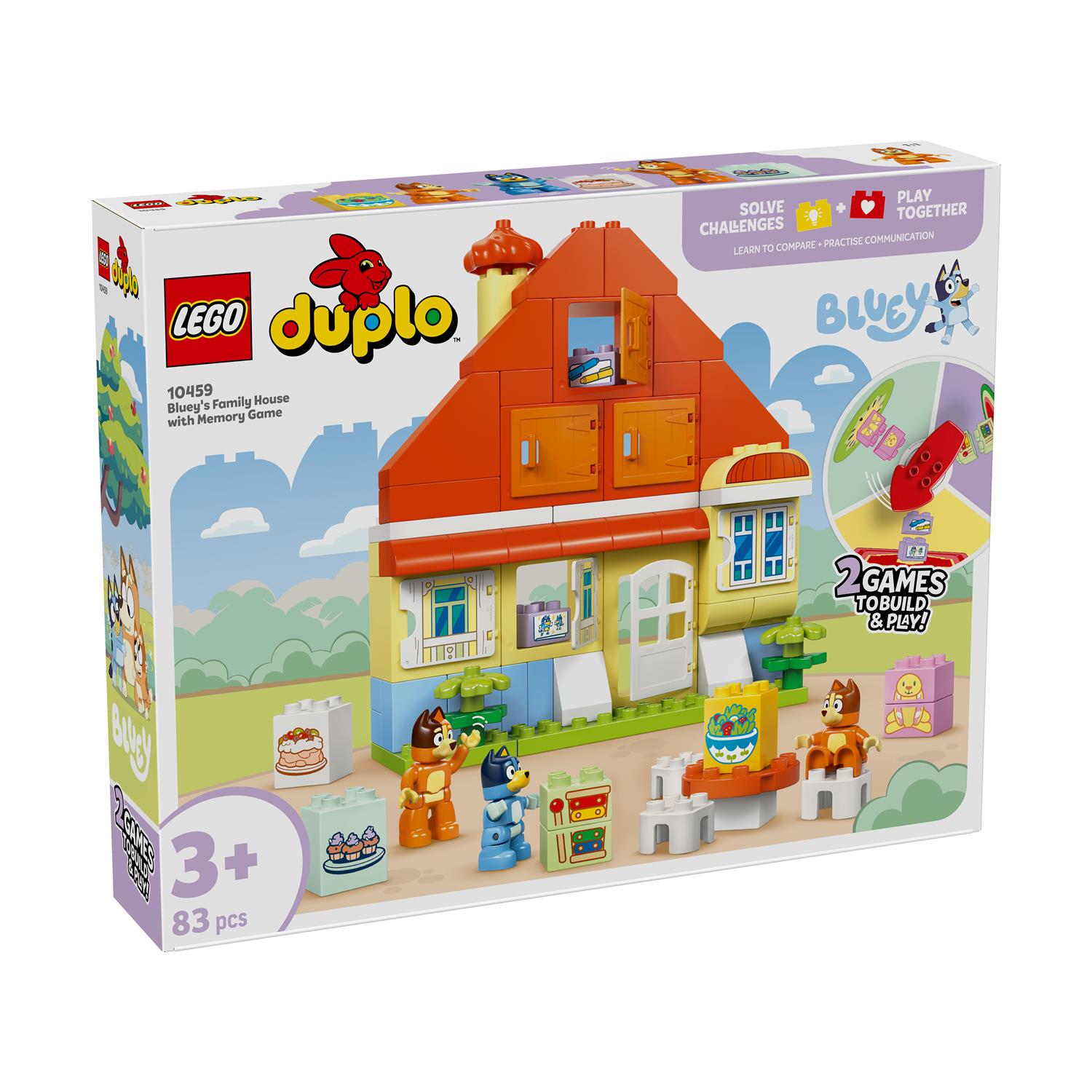 LEGO® DUPLO® Bluey: Bluey’s Family House with Memory Game (10459) - Sunday Habit