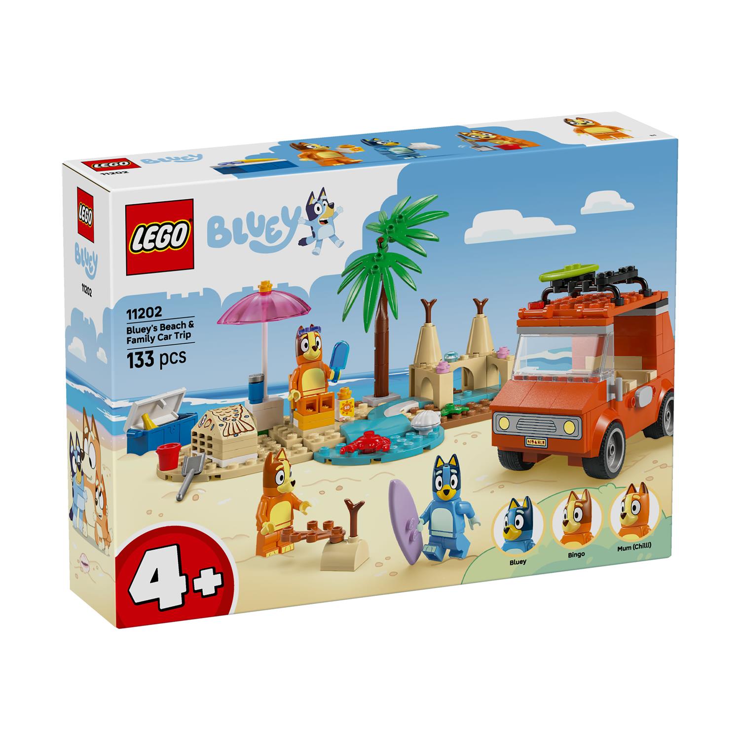 LEGO® Bluey: Bluey’s Beach & Family Car Trip (11202) - Sunday Habit