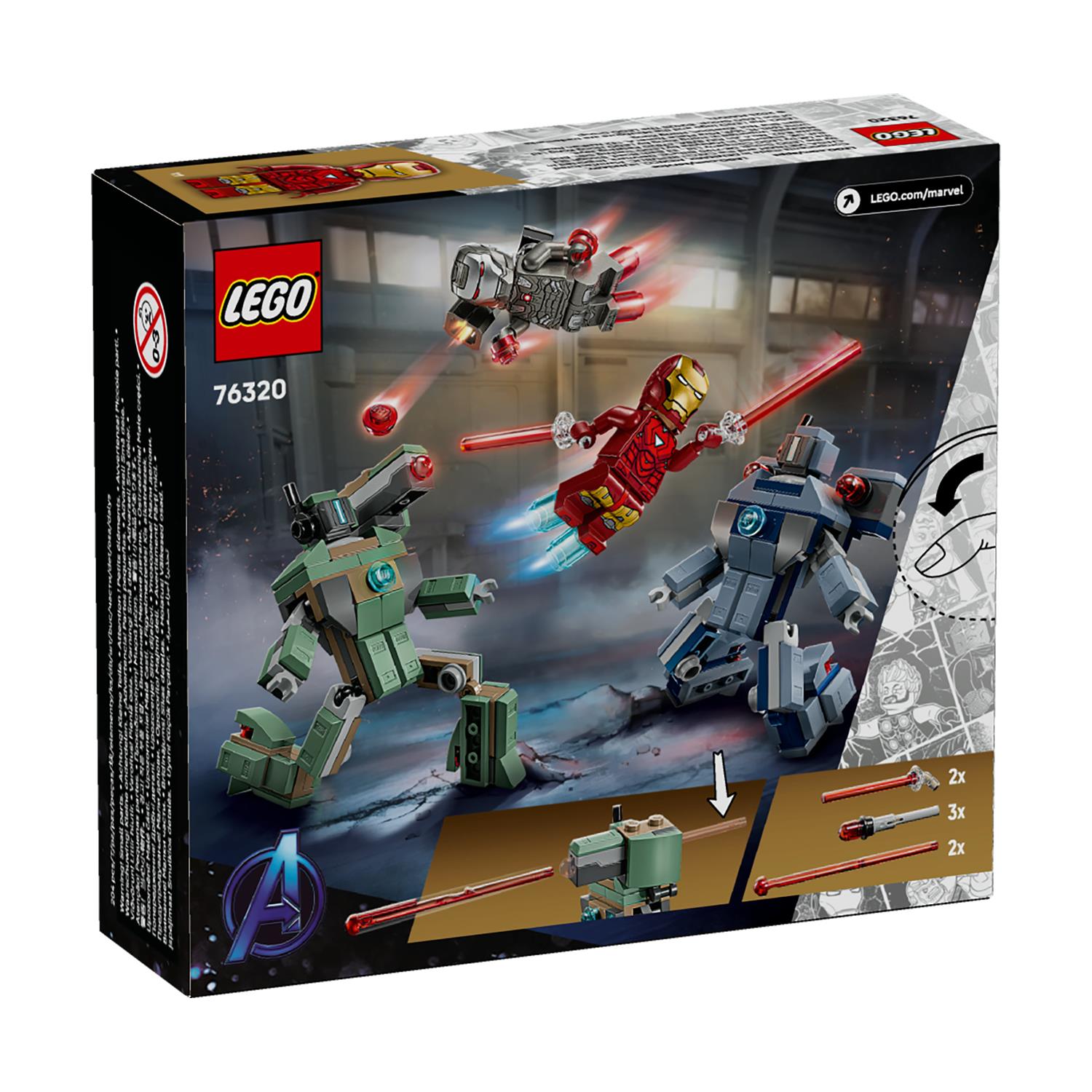 LEGO® Marvel: Iron Man & War Machine vs. Hammer Drones (76320)