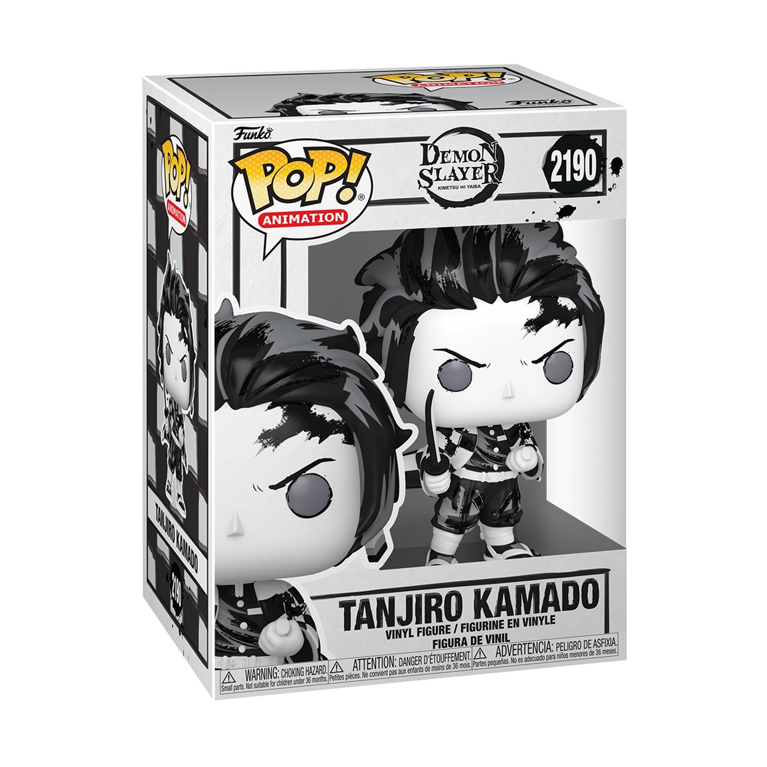 Funko Pop! Animation: Demon Slayer - Tanjiro Kamado (Sumi-Ink) #2190 Vinyl Figure - Sunday Habit