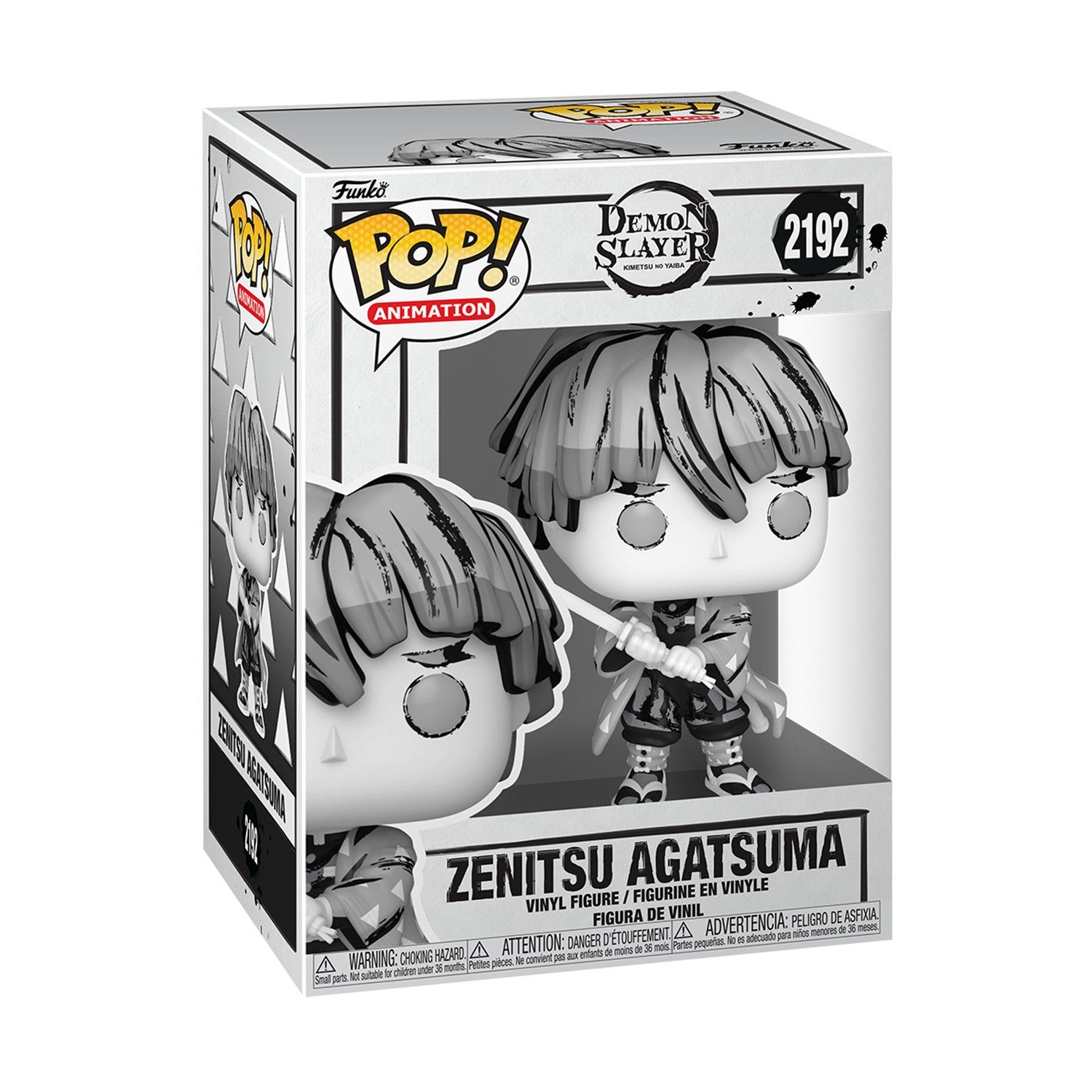 Funko Pop! Animation: Demon Slayer - Zenitsu Agatsuma (Sumi-Ink) #2192 Vinyl Figure - Sunday Habit
