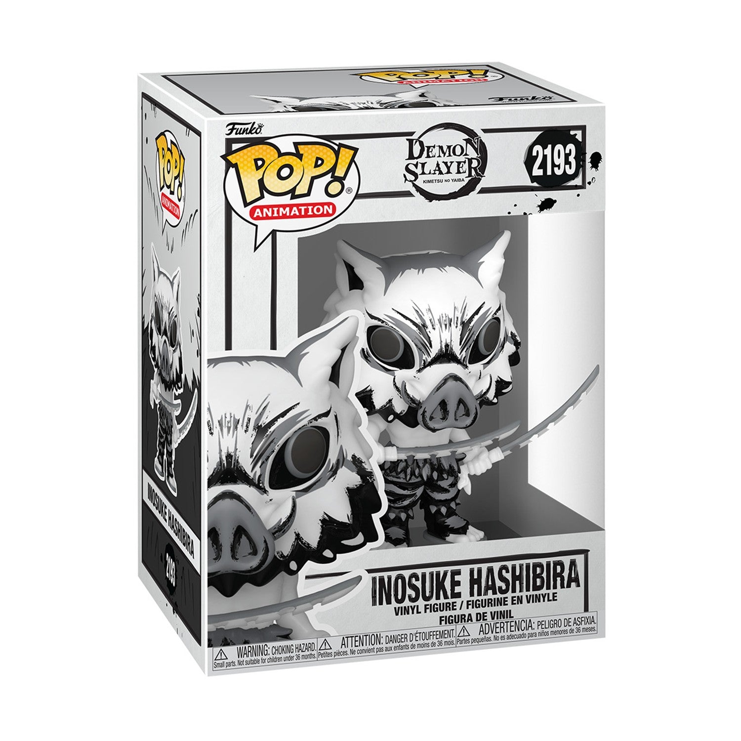 Funko Pop! Animation: Demon Slayer - Inosuke Hashibira (Sumi-Ink) #2193 Vinyl Figure - Sunday Habit