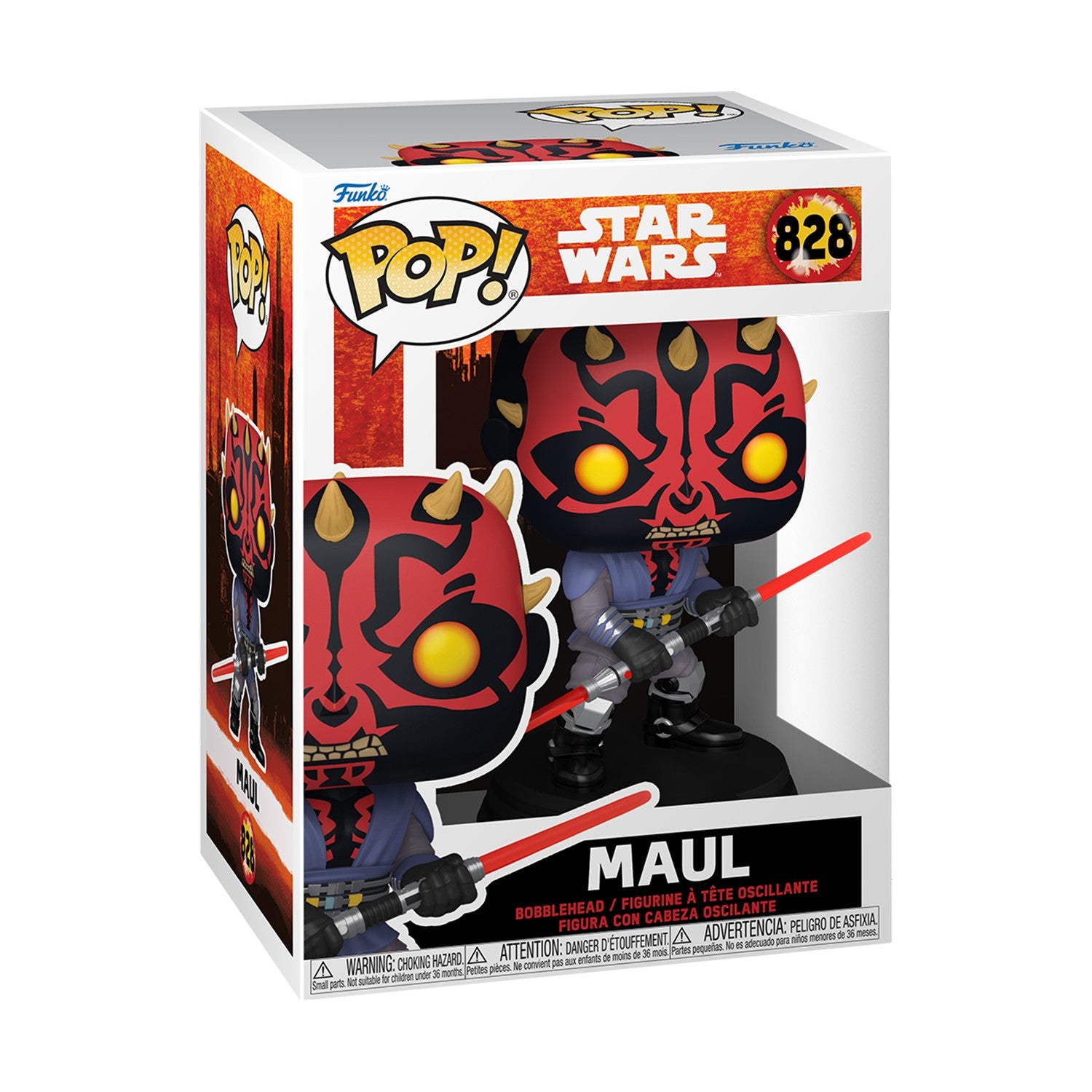 Funko Pop! Star Wars (Darth Maul Shadow Lord) - Maul #828 Bobble-Head Vinyl Figure - Sunday Habit