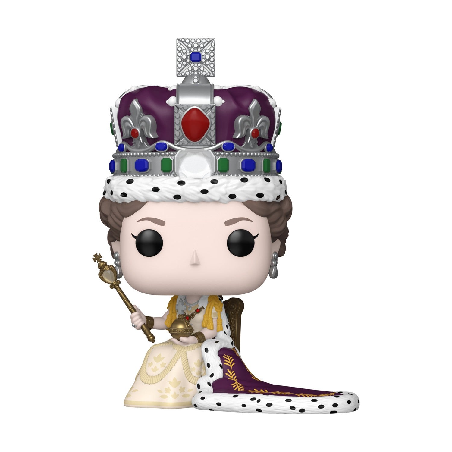 Funko Pop! Premium Royals: Queen Elizabeth II (Coronation) #07 Vinyl Figure - Sunday Habit