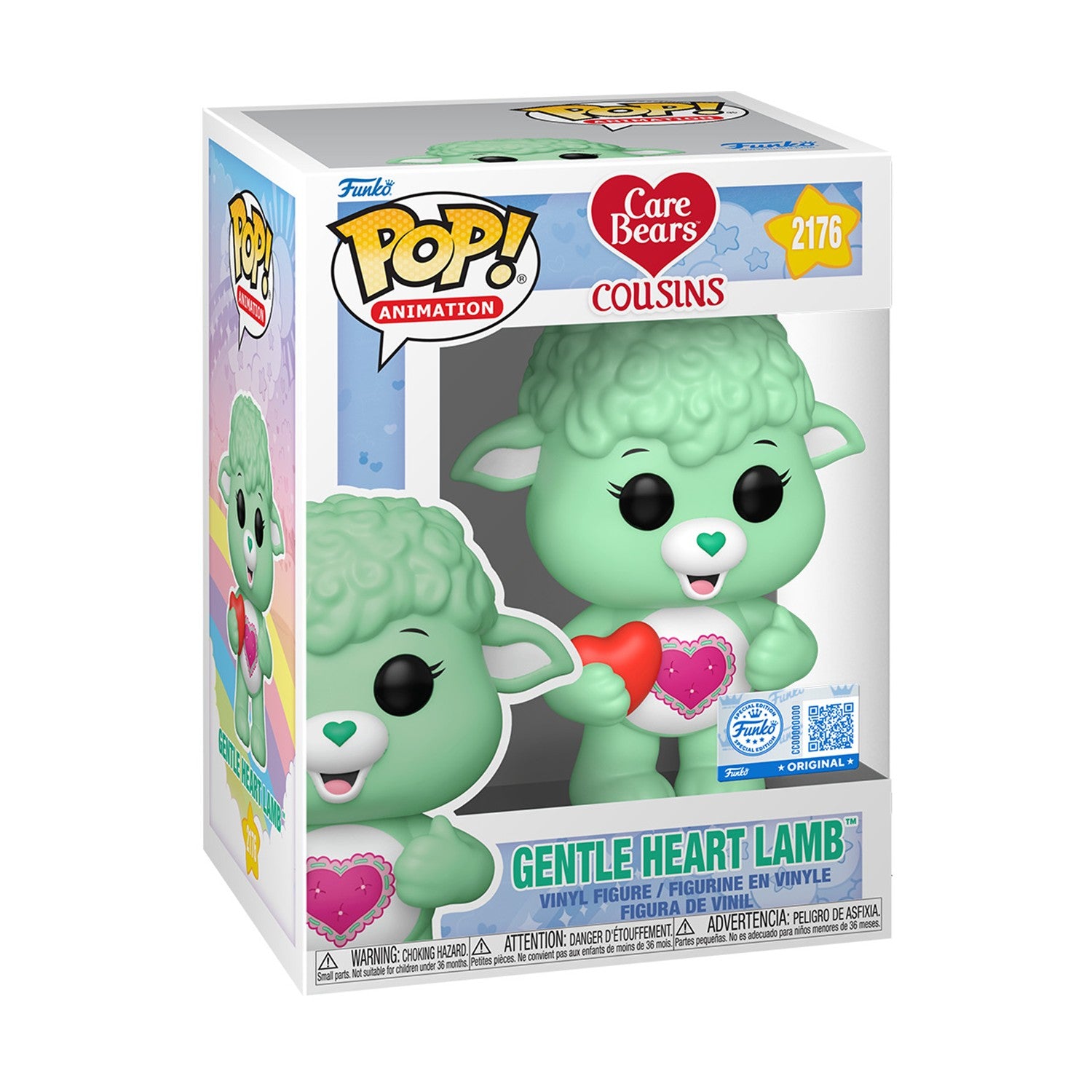 Funko Pop! Animation: Care Bear Cousins - Gentle Heart Lamb #2176 Vinyl Figure - Sunday Habit