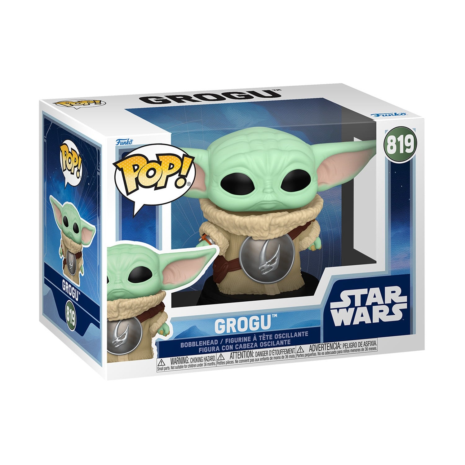 Funko Pop!: Star Wars - Grogu #819 Bobble-Head Vinyl Figure - Sunday Habit