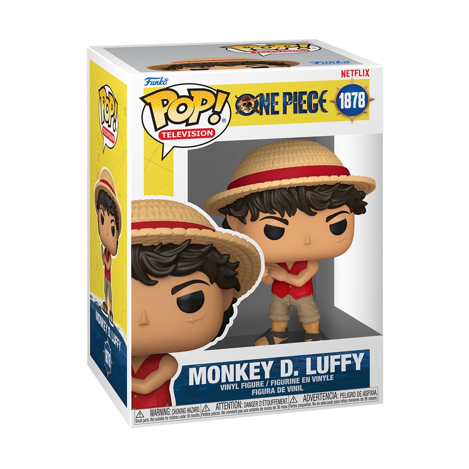 Funko Pop! Television: One Piece - Monkey D. Luffy #1878 Vinyl Figure - Sunday Habit