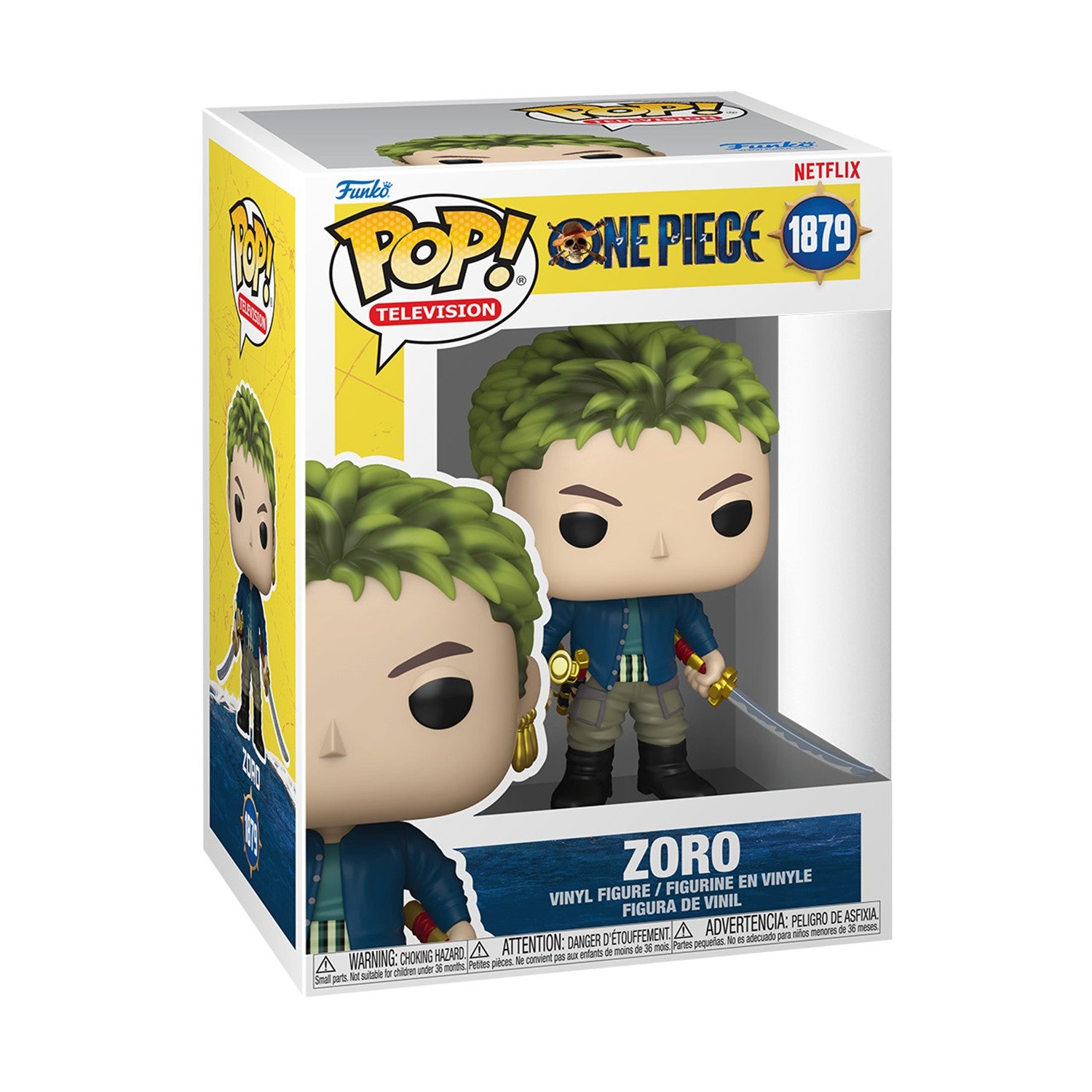 Funko Pop! Television: One Piece - Zoro #1879 Vinyl Figure - Sunday Habit