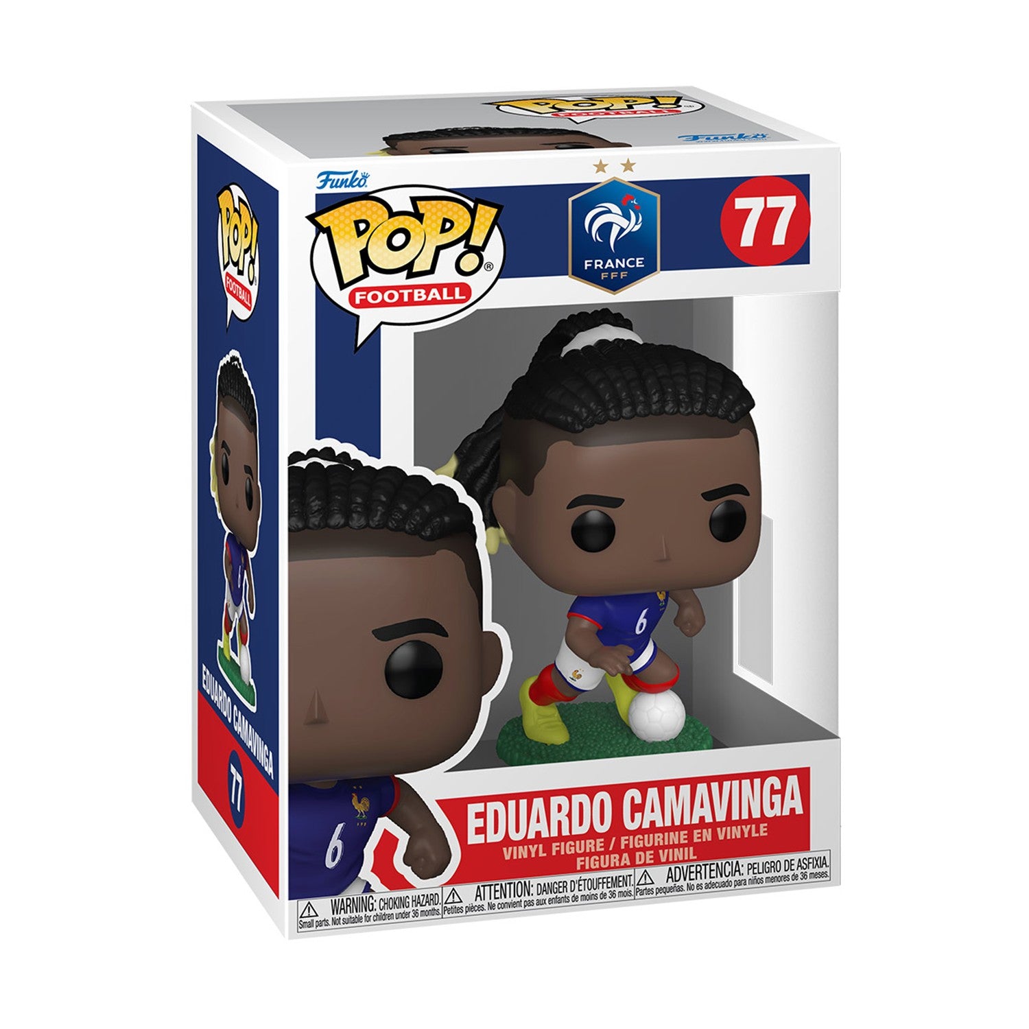 Funko Pop! Football: France - Eduardo Camavinga #77 Vinyl Figure - Sunday Habit