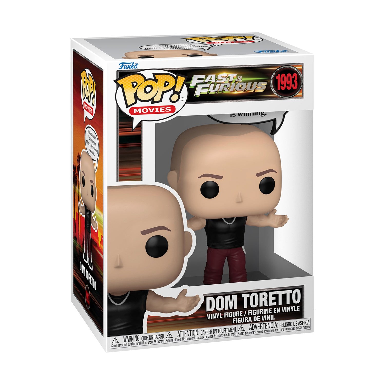 Funko Pop! Movies: Fast & Furious - Dom Toretto #1993 Vinyl Figure - Sunday Habit