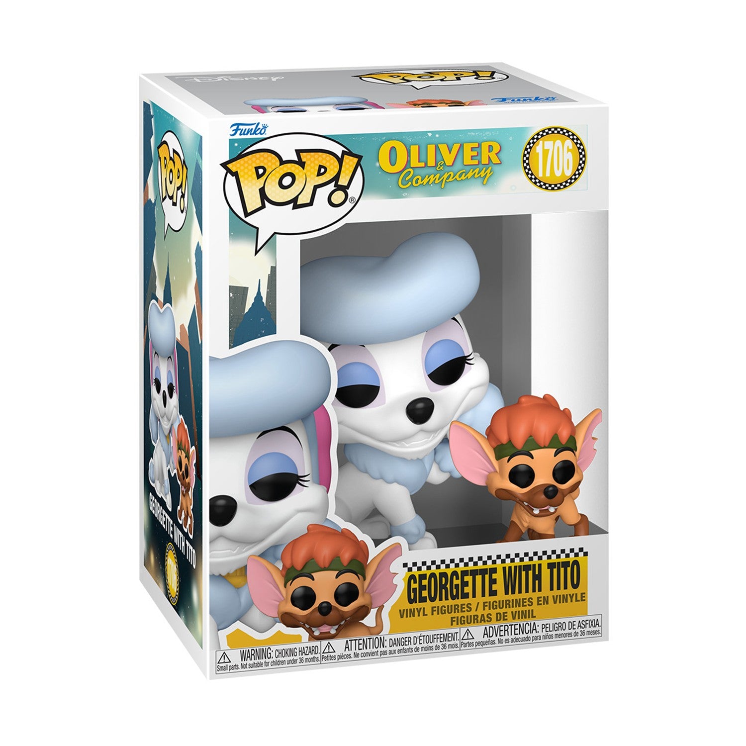 Funko Pop!: Oliver & Company - Georgette with Tito #1706 Vinyl Figure - Sunday Habit