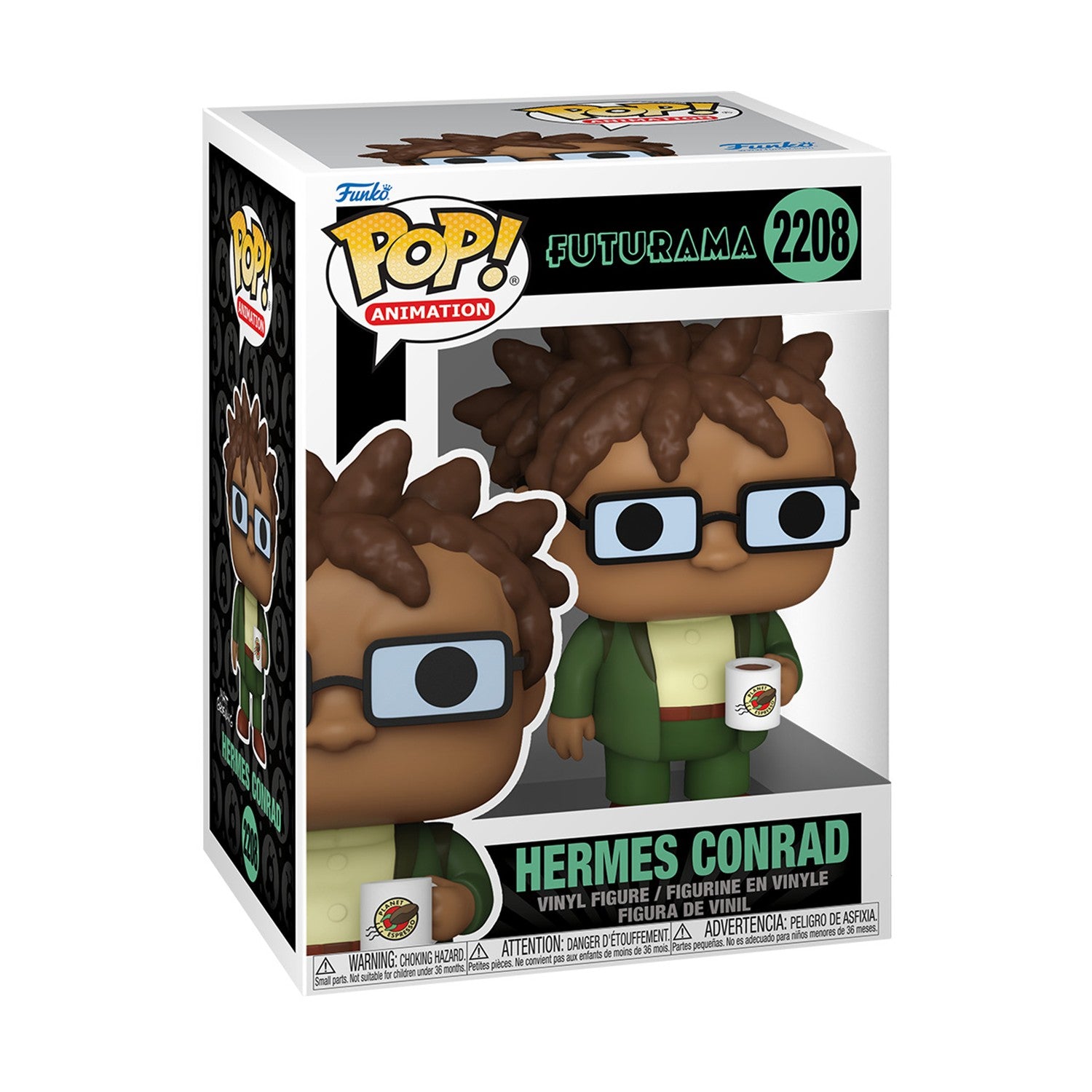 Funko Pop! Animation: Futurama - Hermes w/Mug #Vinyl Figure - Sunday Habit