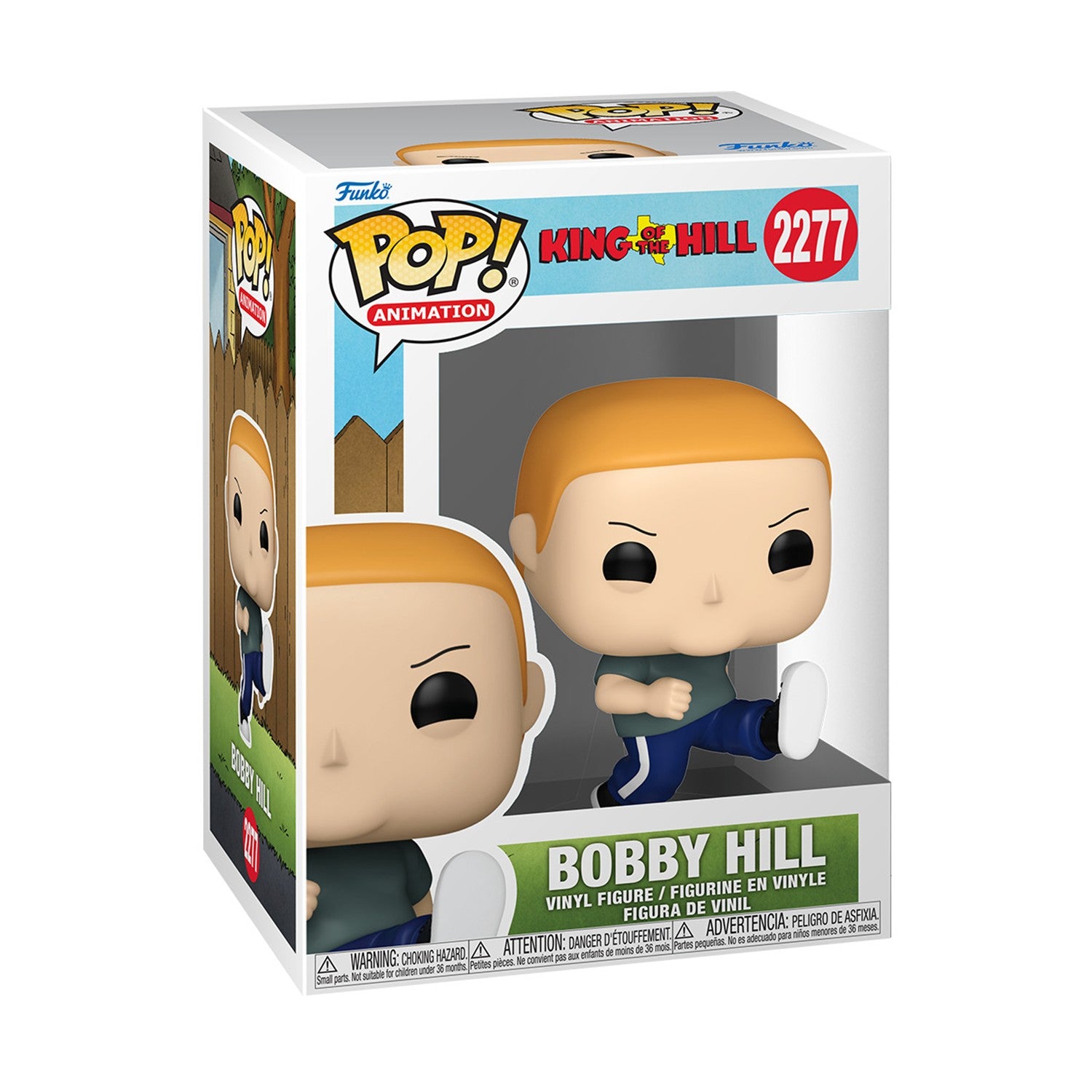 Funko Pop! Animation: King of the Hill - Bobby Hill (Kicking) #2277 Vinyl Figure - Sunday Habit
