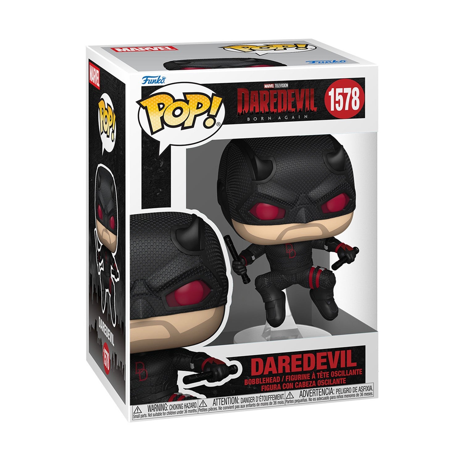 Funko Pop! Marvel: Daredevil BA - Pop1 #Vinyl Figure - Sunday Habit