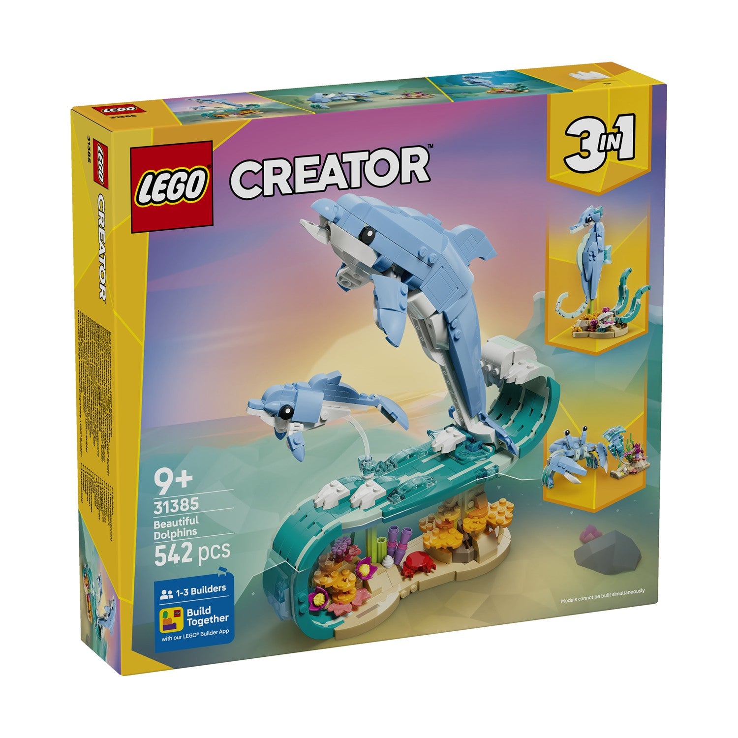 LEGO® Creator: Sea Animals: Beautiful Dolphins (31385) - Sunday Habit