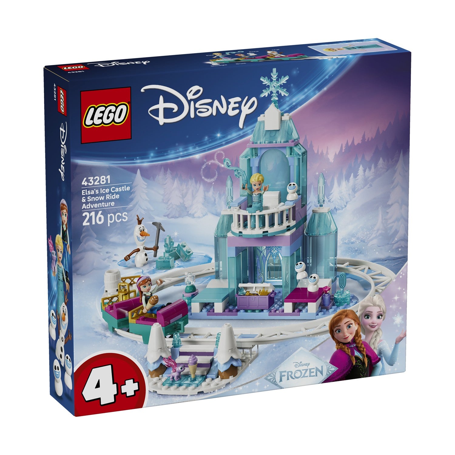 LEGO® Disney: Frozen Elsa’s Ice Castle & Snow Ride Adventure (43281) - Sunday Habit