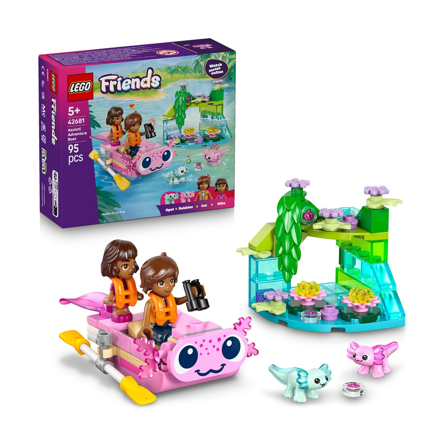 LEGO® Friends: Axolotl Adventure Boat (42681) - Sunday Habit